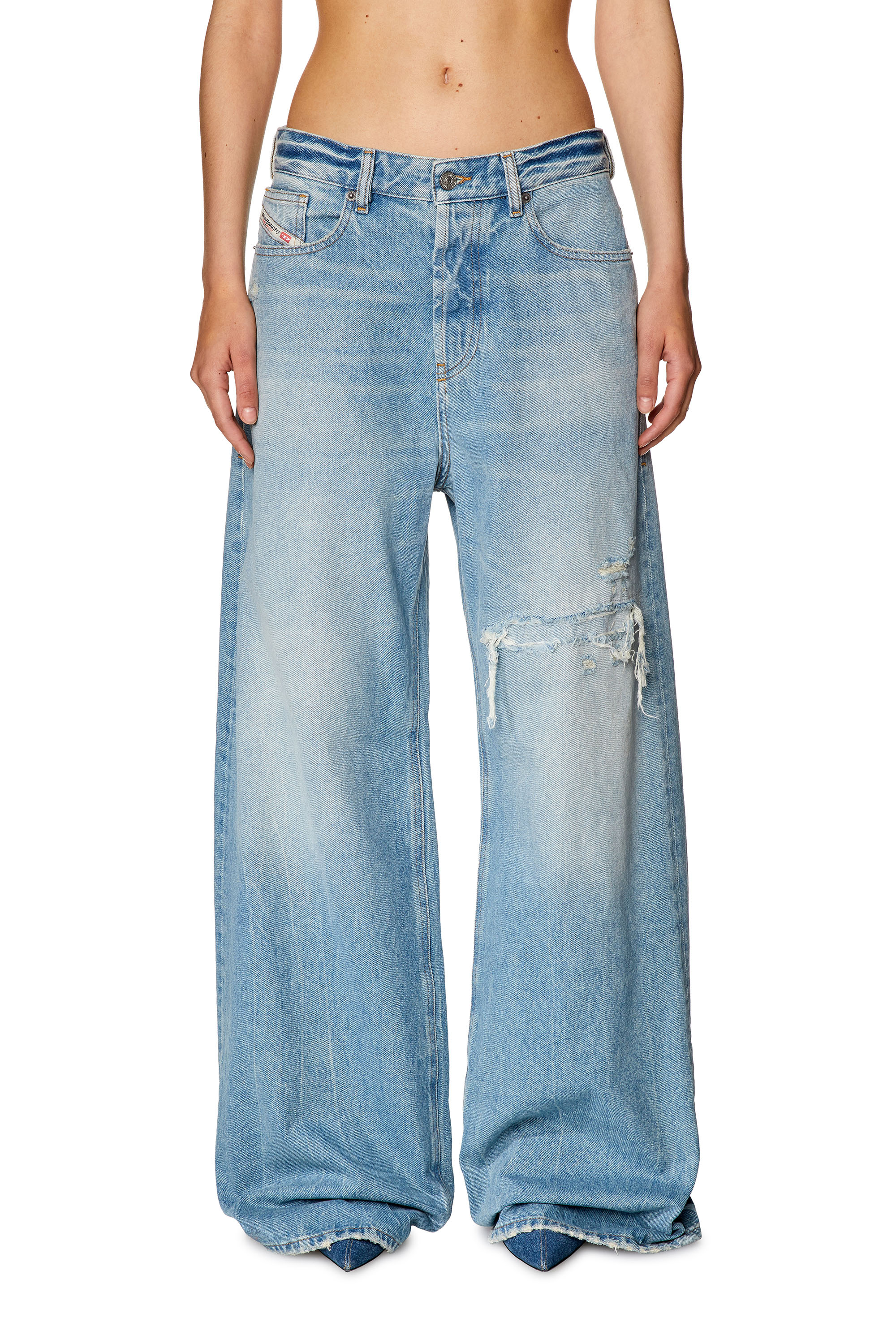 Diesel - Female's Relaxed Jeans 1996 D-Sire 09E25, ライトブルー - 1