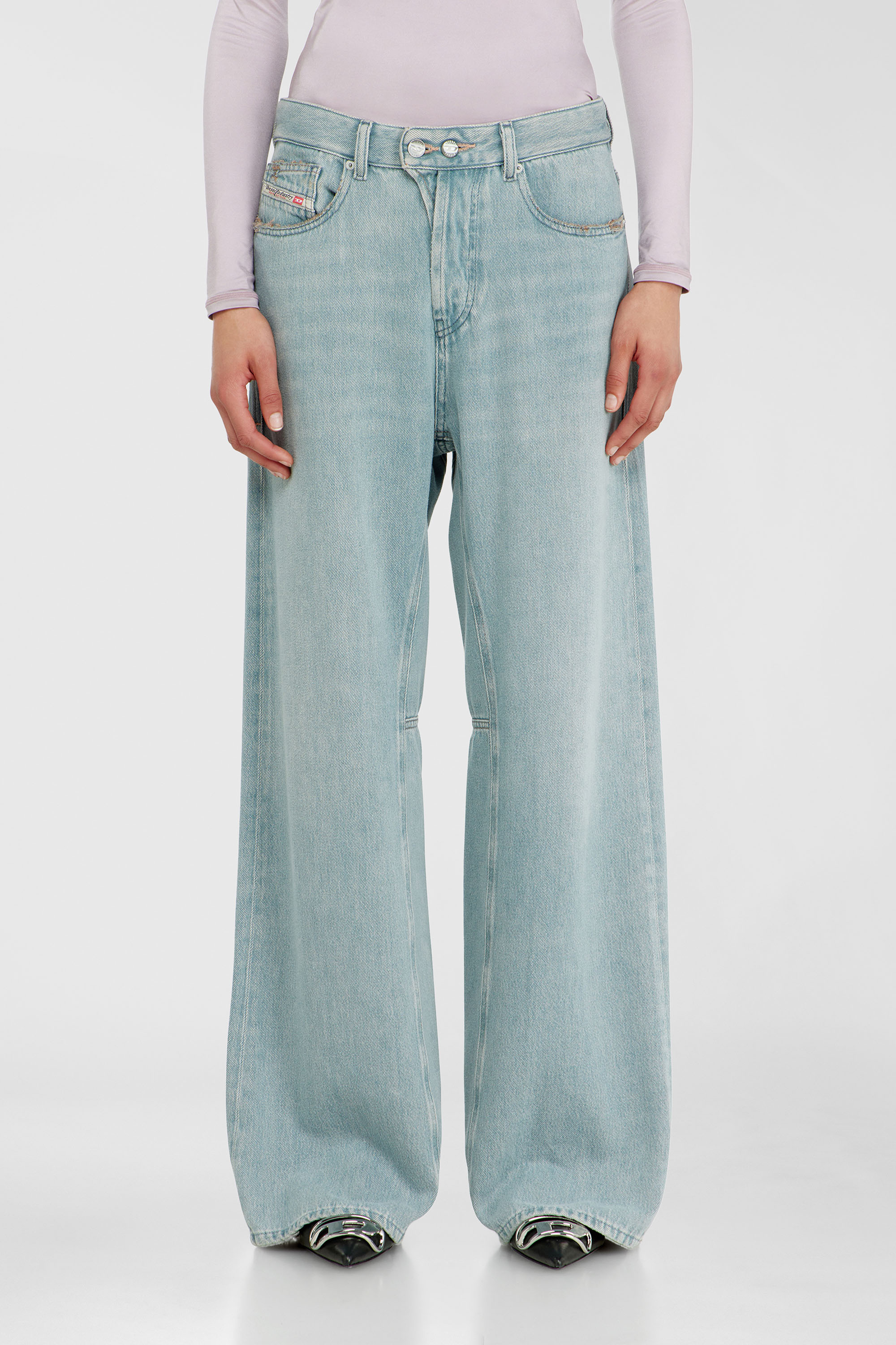 Diesel - Female's Relaxed Jeans 1996 D-Sire 09P84, ライトブルー - 4