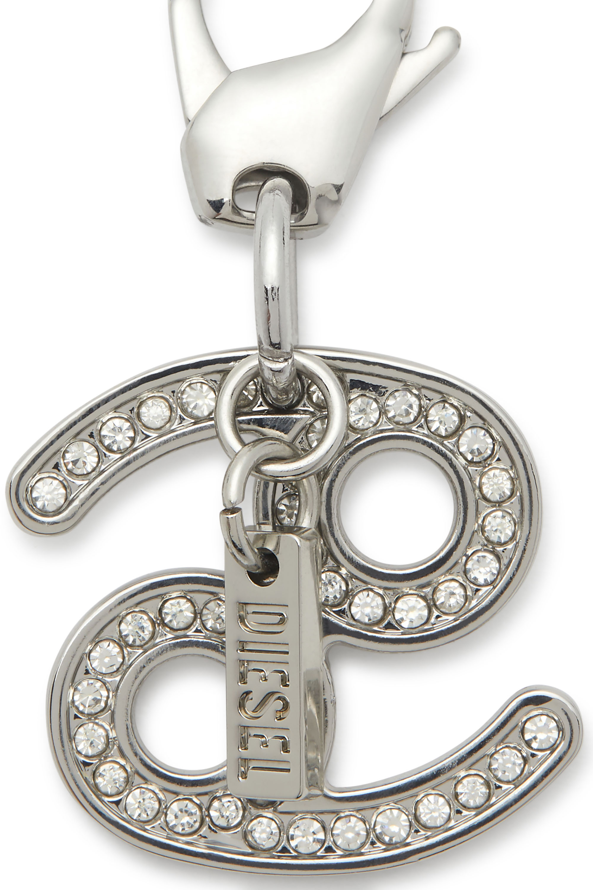 Diesel - CHARM CANCER, Unisex's Metal Cancer charm with rhinestones in シルバー - 3