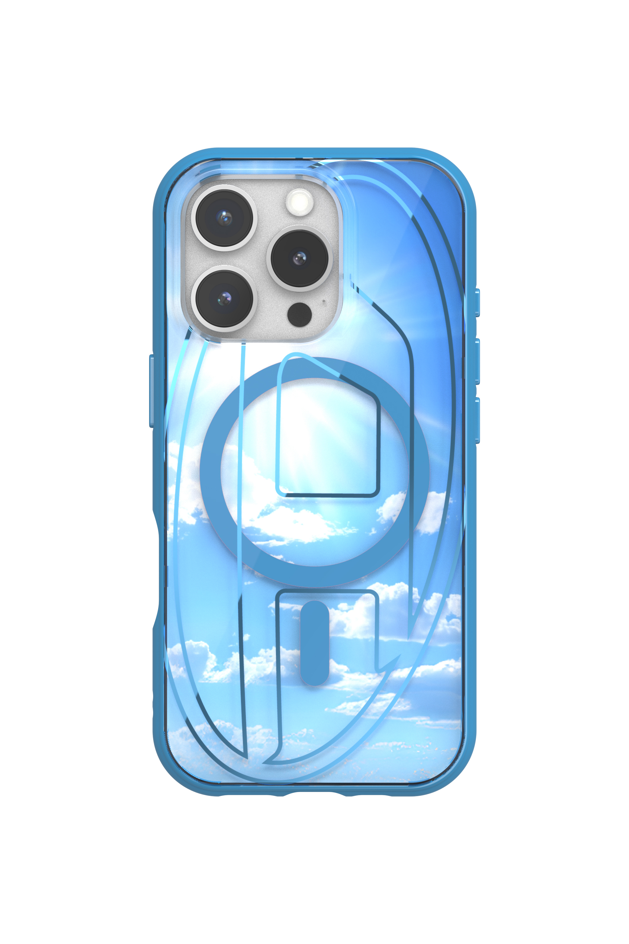 Diesel - 60253 AOP CASE, Unisex's Oval D Case with Magsafe iPhone 16 Pro in アジュール - 4