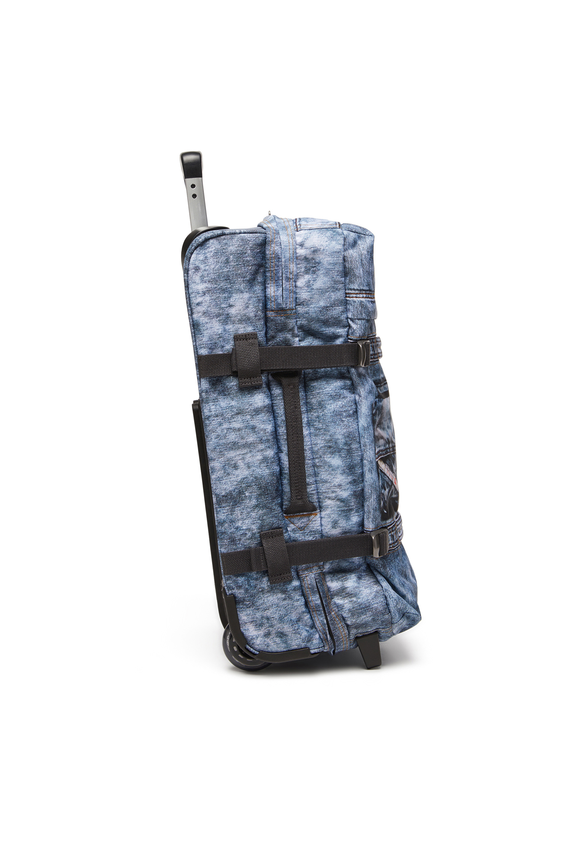 Diesel - DIESEL TRANSIT'R S, Unisex's Cabin bag in trompe l'oeil denim in ブルー - 3