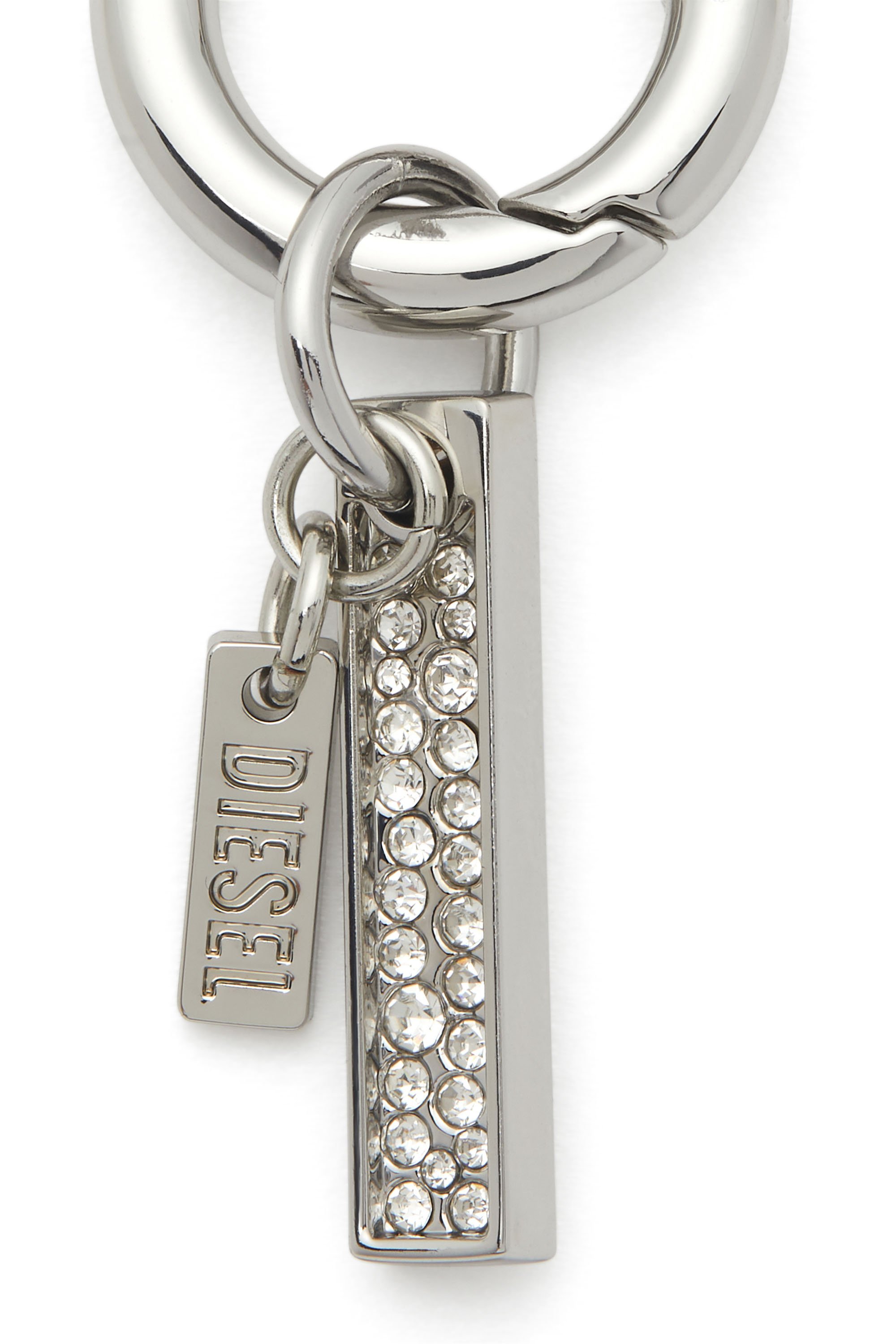 Diesel - CHARM-I, Unisex's Charm with rhinestone pendant in シルバー - 2