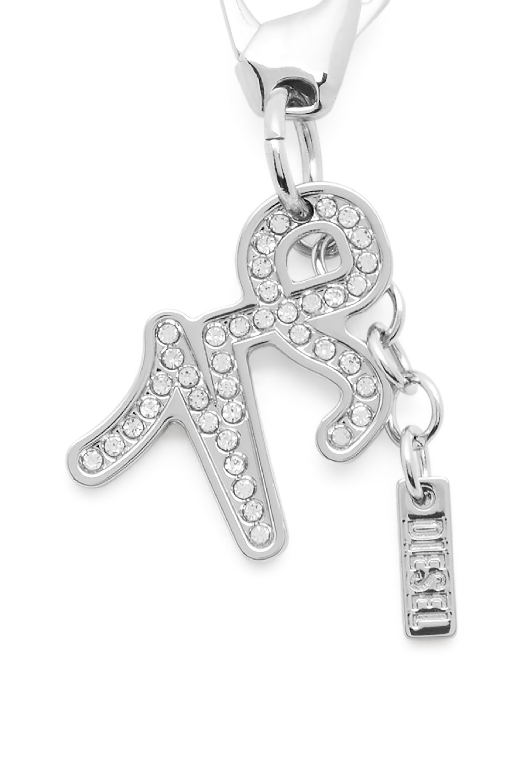 Diesel - CHARM CAPRICORN, Unisex's Metal Capricorn charm with rhinestones in シルバー - 3