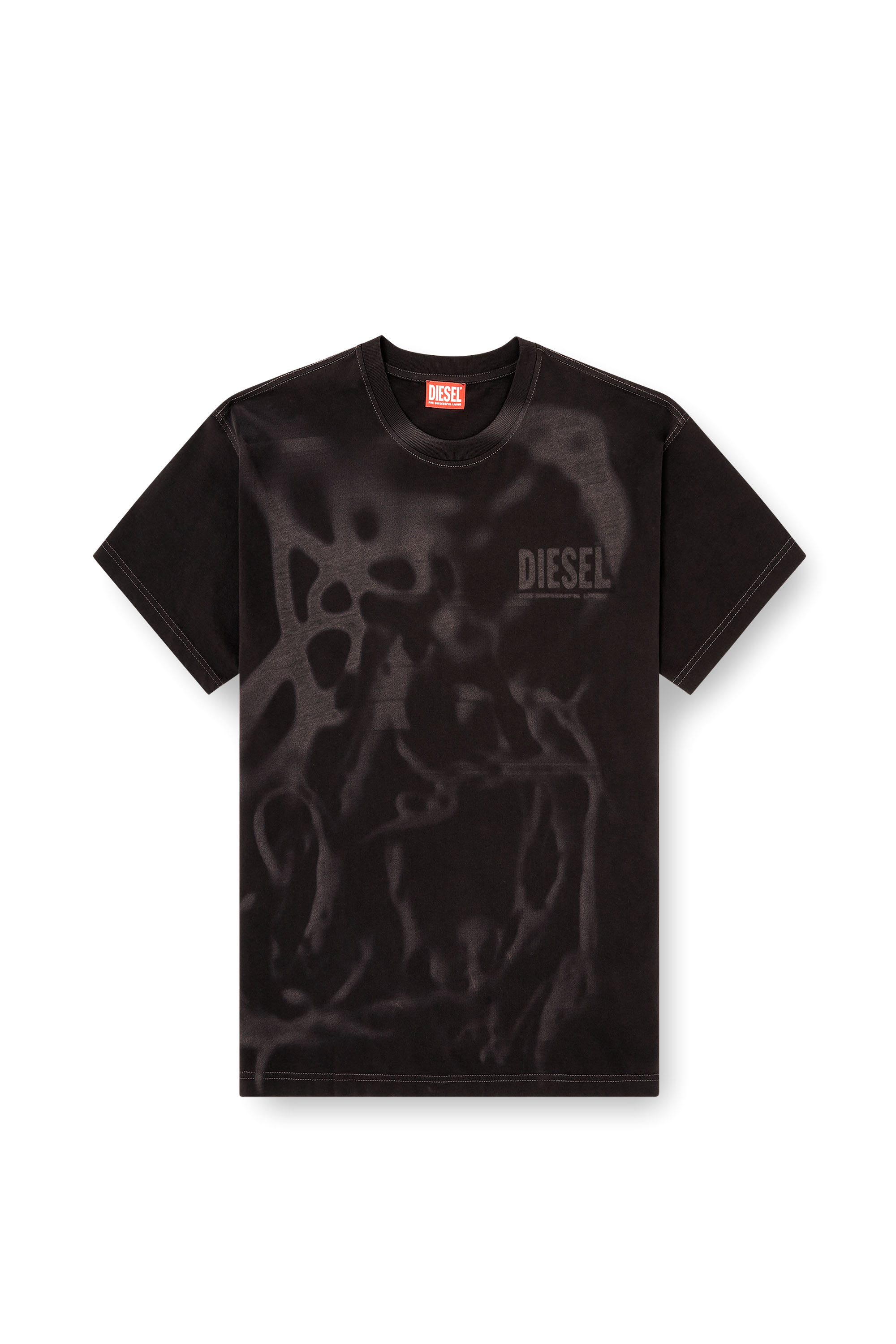Diesel - T-NORM-V7, Male's Tシャツ in ブラック - 3