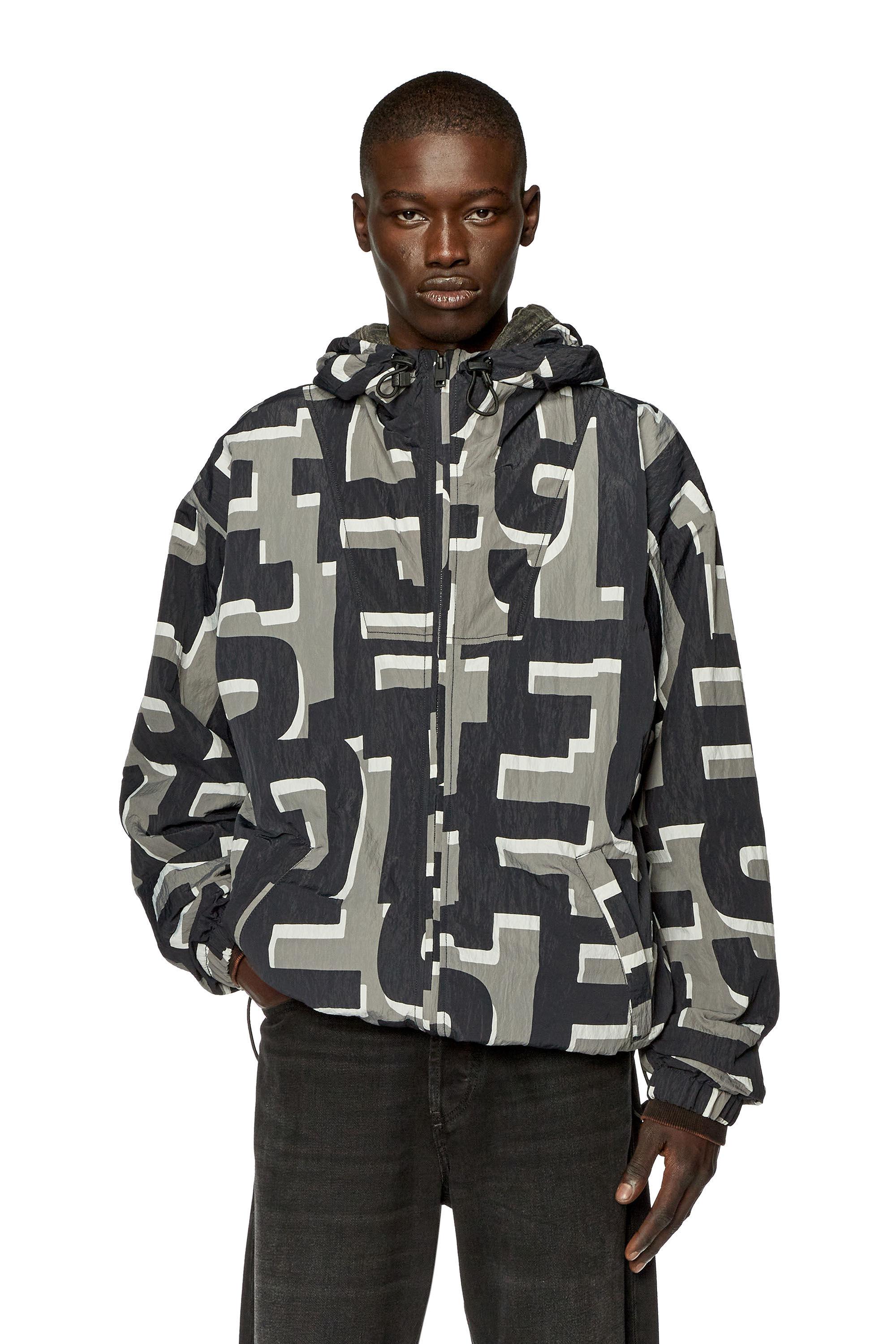 Diesel - J-JASS-MON-PRINT, グレー/ブラック - Image 1