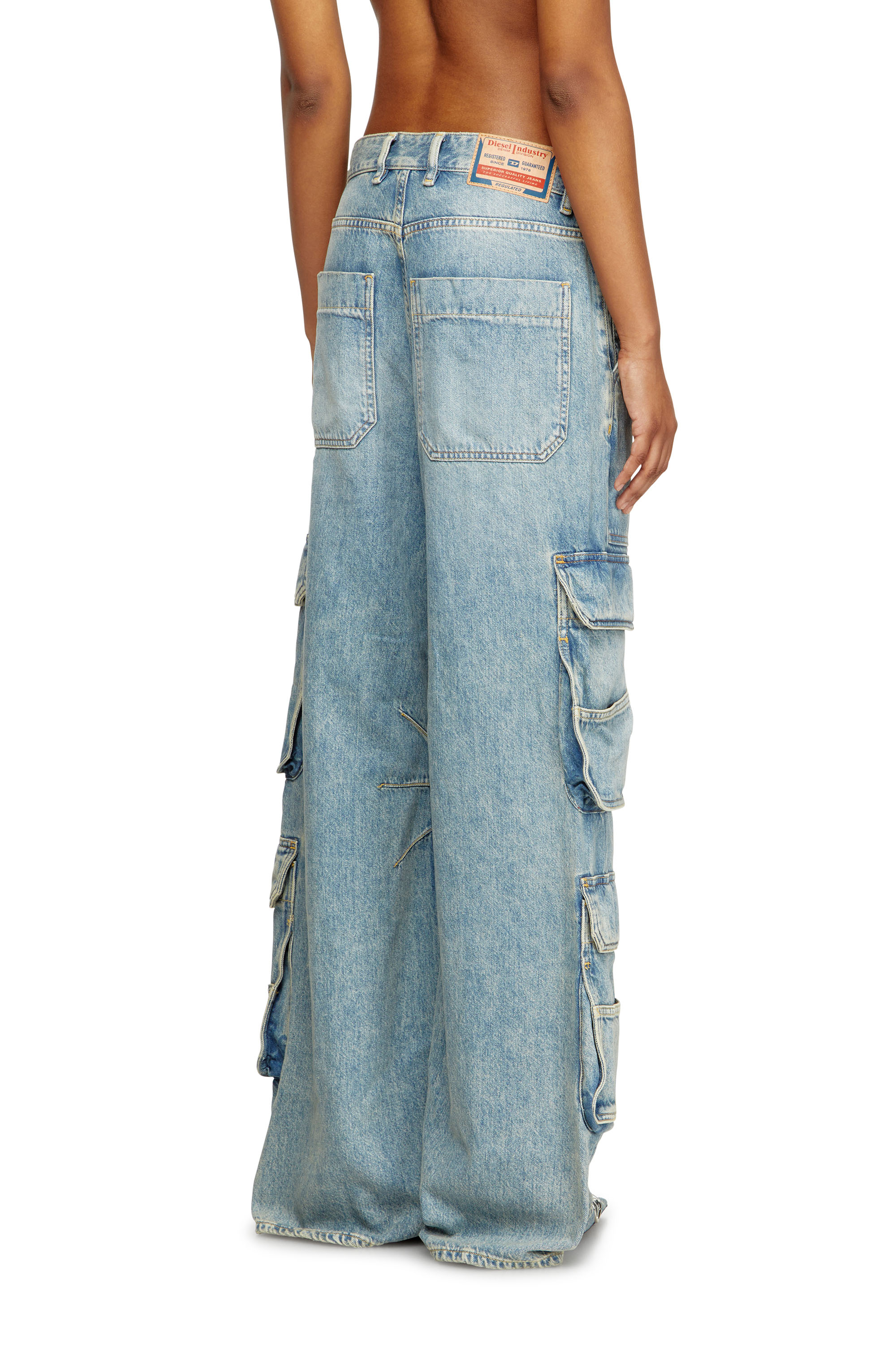 Diesel - Female's Relaxed Jeans 1996 D-Sire 0DBCX, ライトブルー - 4