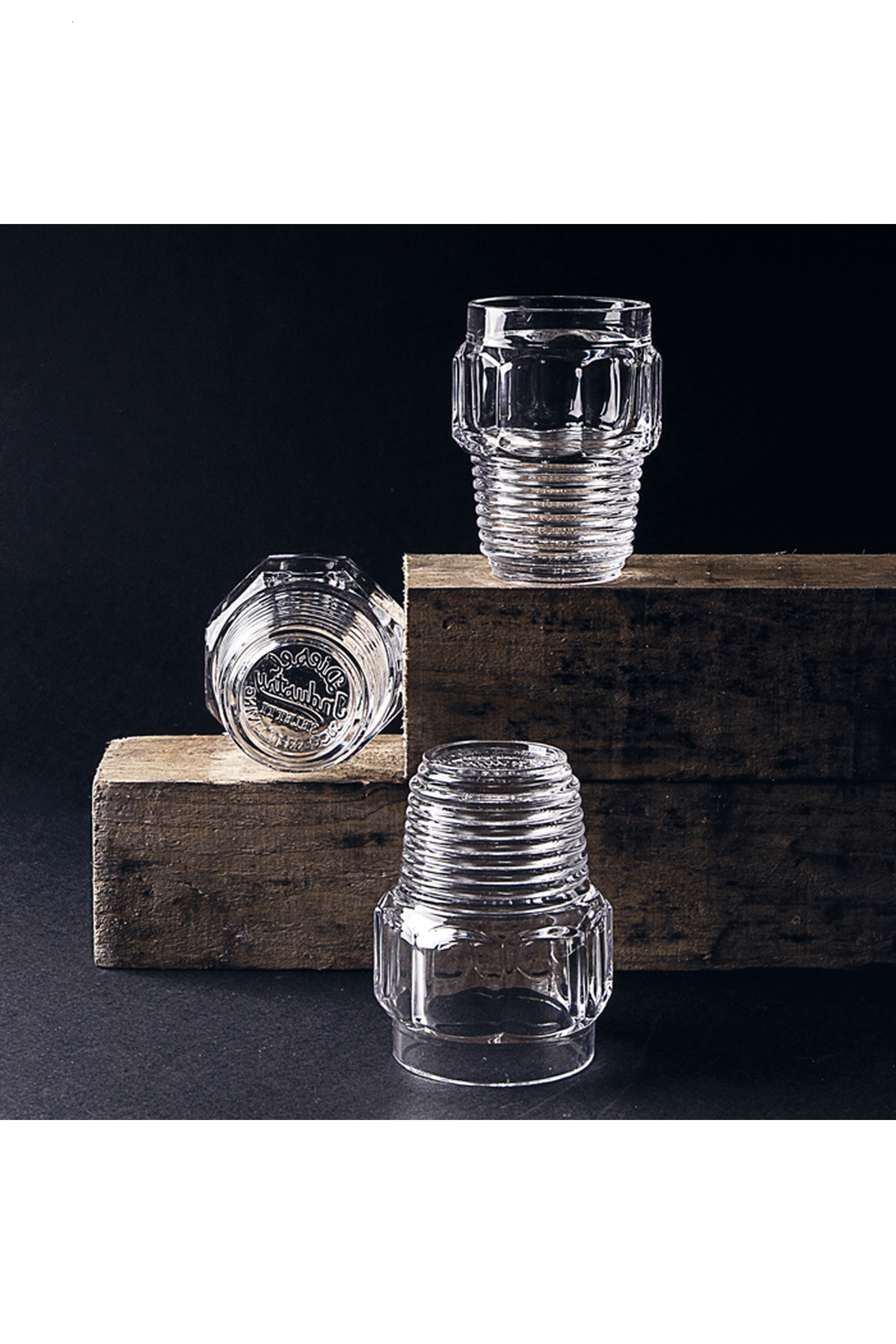 DIESEL LIVING with SELETTI “Drinking Glass Set 3pcs, CLEAR・UNI - Novelties