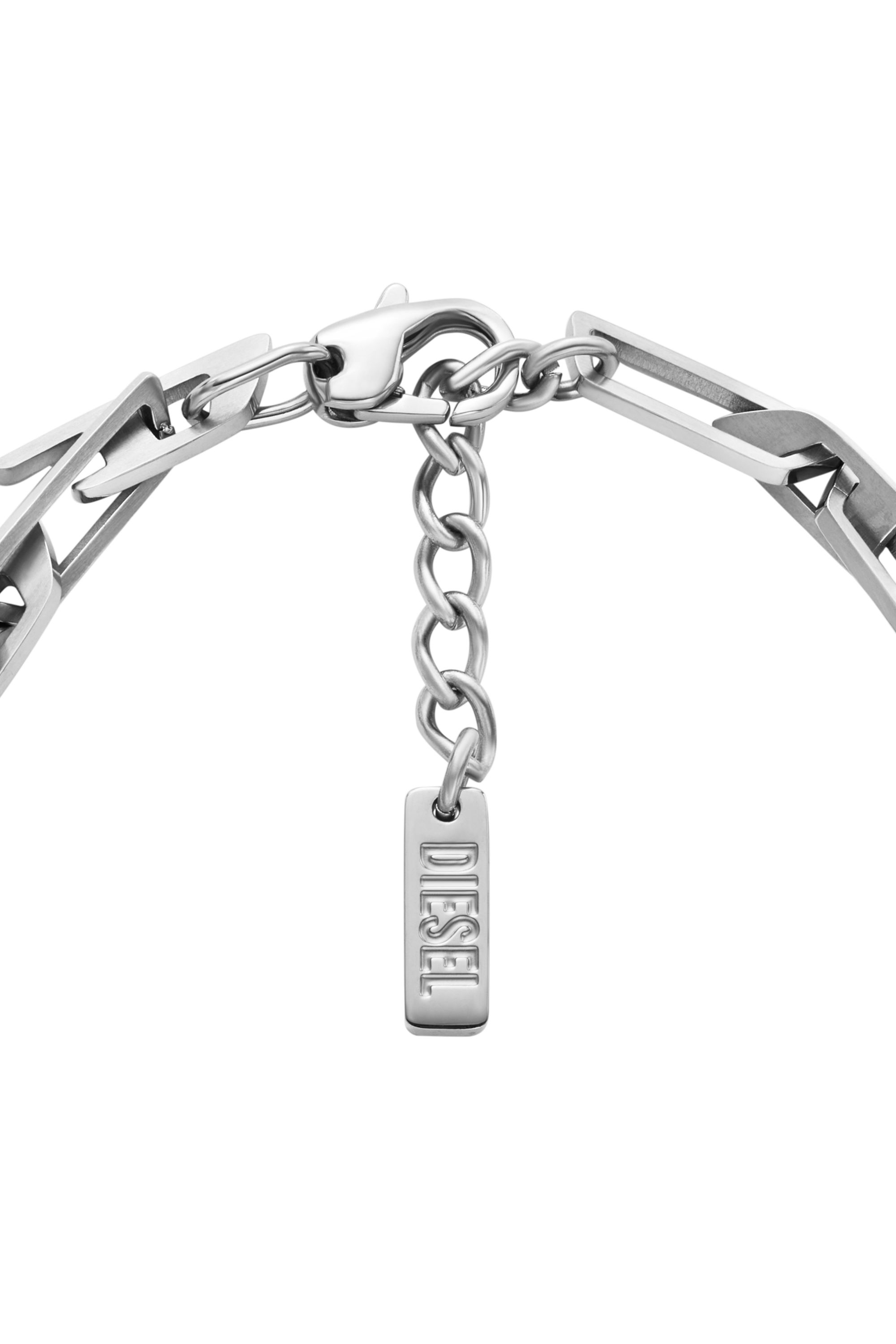 Diesel - DX1536040, Unisex's Stainless Steel Interlocking D Logo Chain Bracelet in シルバー - 2