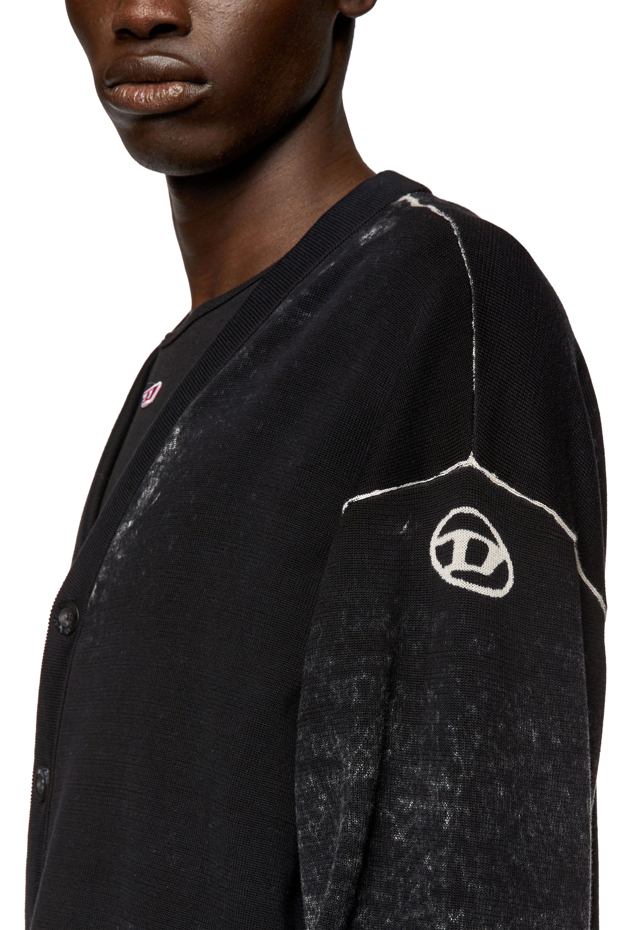 Diesel - K-LARENCE-CARDIGAN-B, Male's ニット カーディガン in ブラック - 5