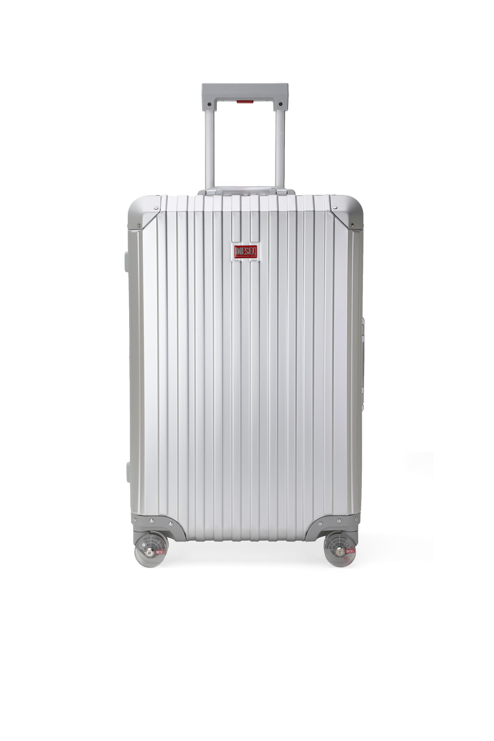 Diesel - DIESEL ALUMINUM TROLLEY- DSL002, Unisex's Aluminum suitcase size M in シルバー - 1