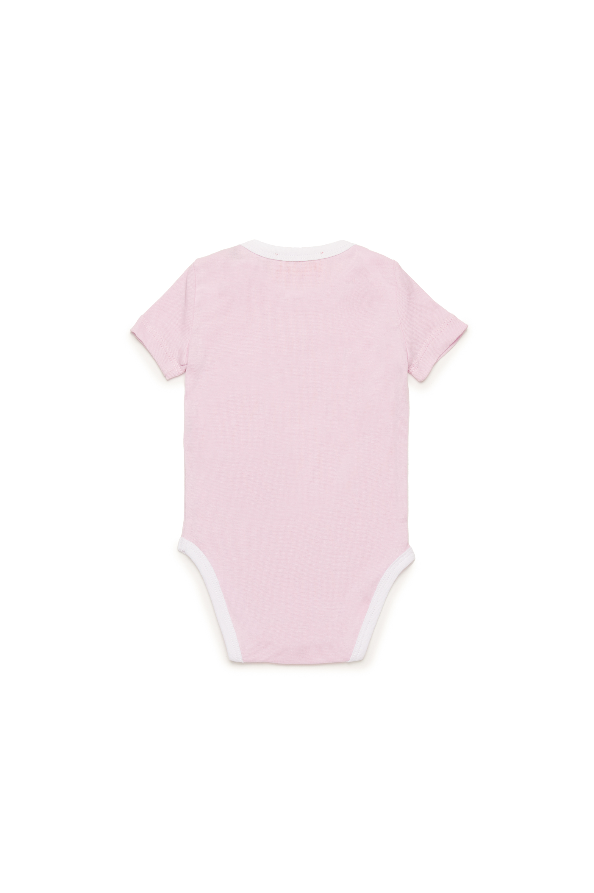 Diesel - URMAS-NB, Unisex's Born For Success newborn bodysuit in ピンク / ホワイト - 2