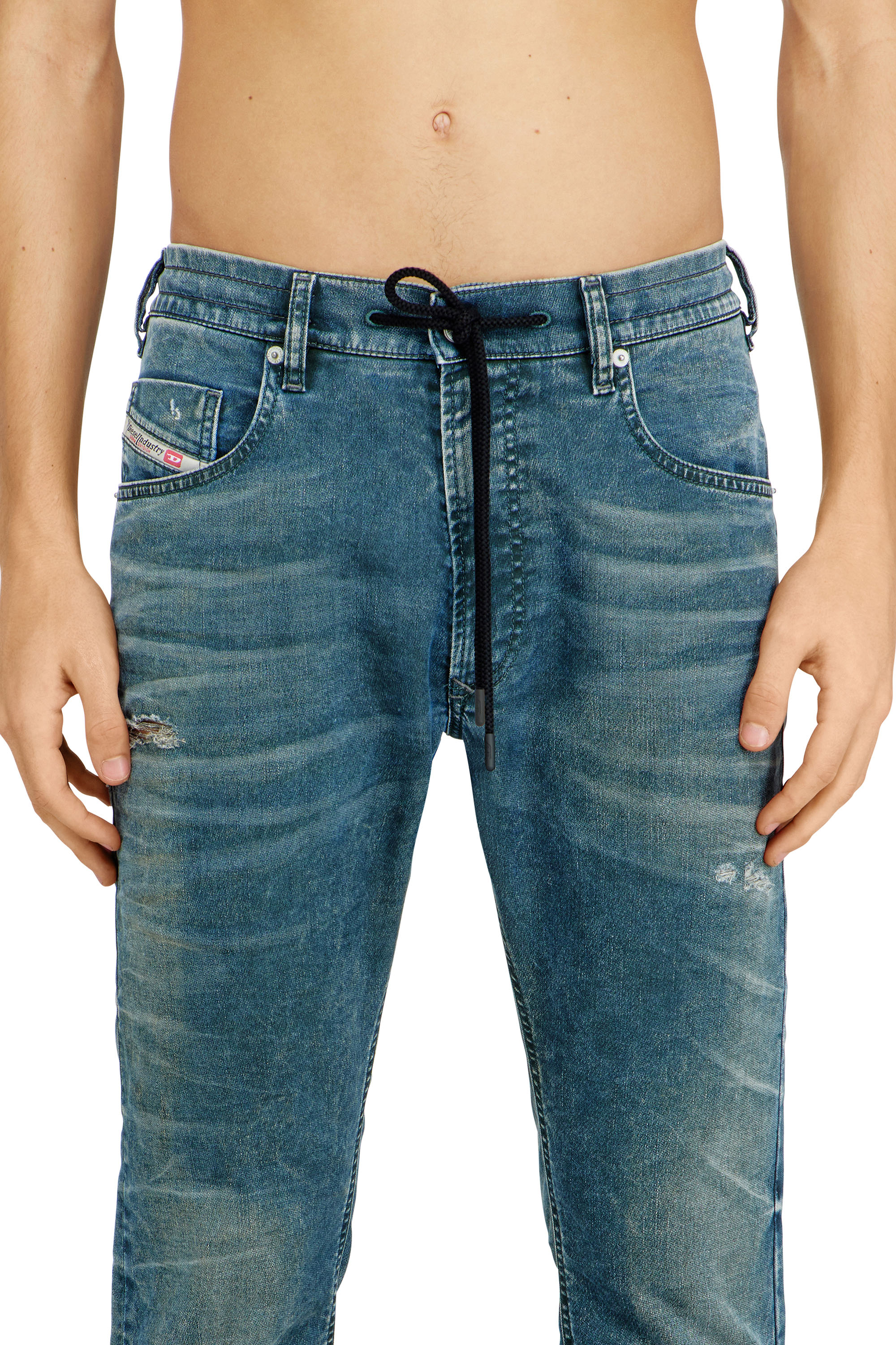 Diesel - Male's Regular 2032 D-Krooley Joggjeans&reg; 068TZ, ミディアムブルー - 4