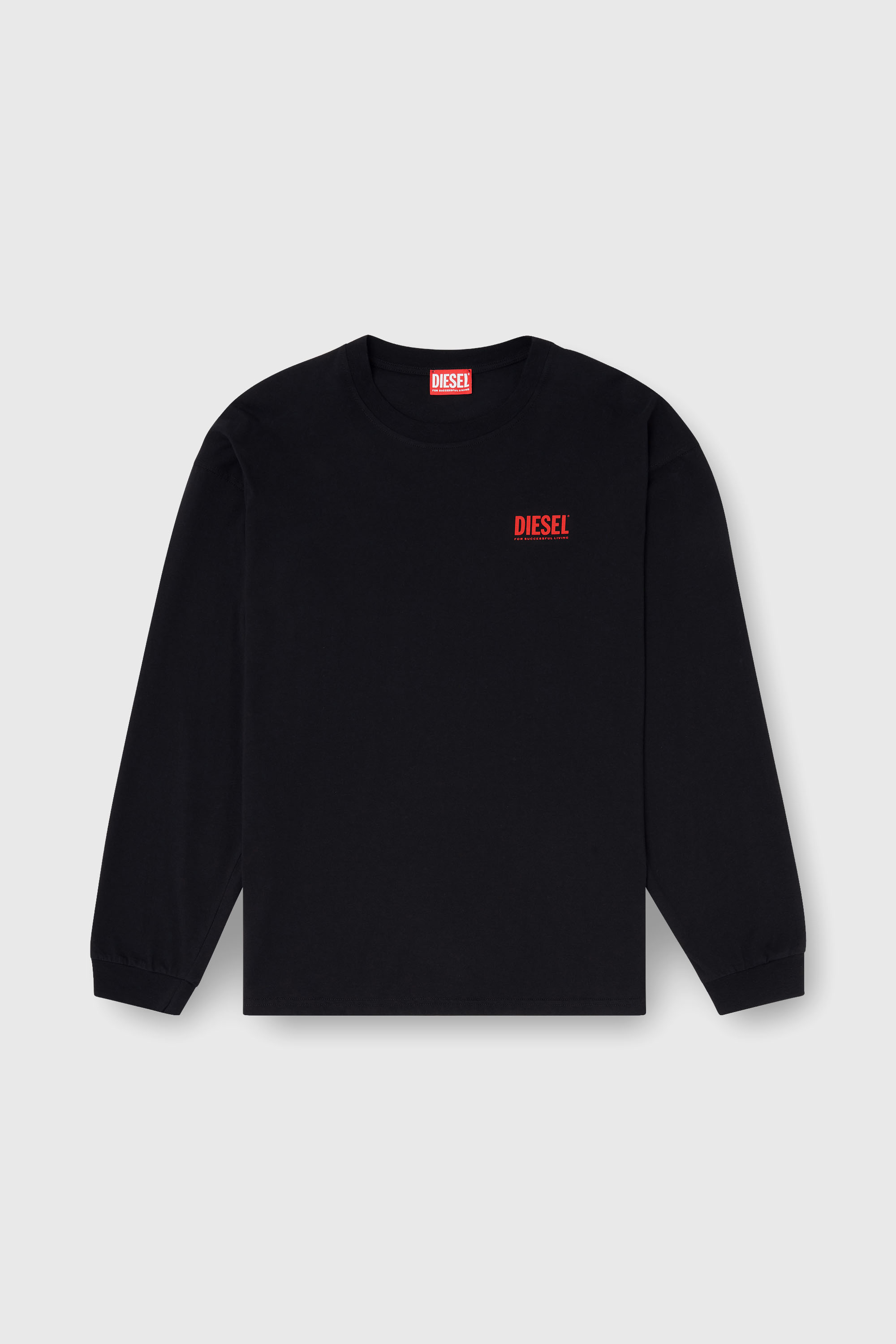 Diesel - T-BOXT-LS-BISK, Male's 長袖Tシャツ in ブラック - 2
