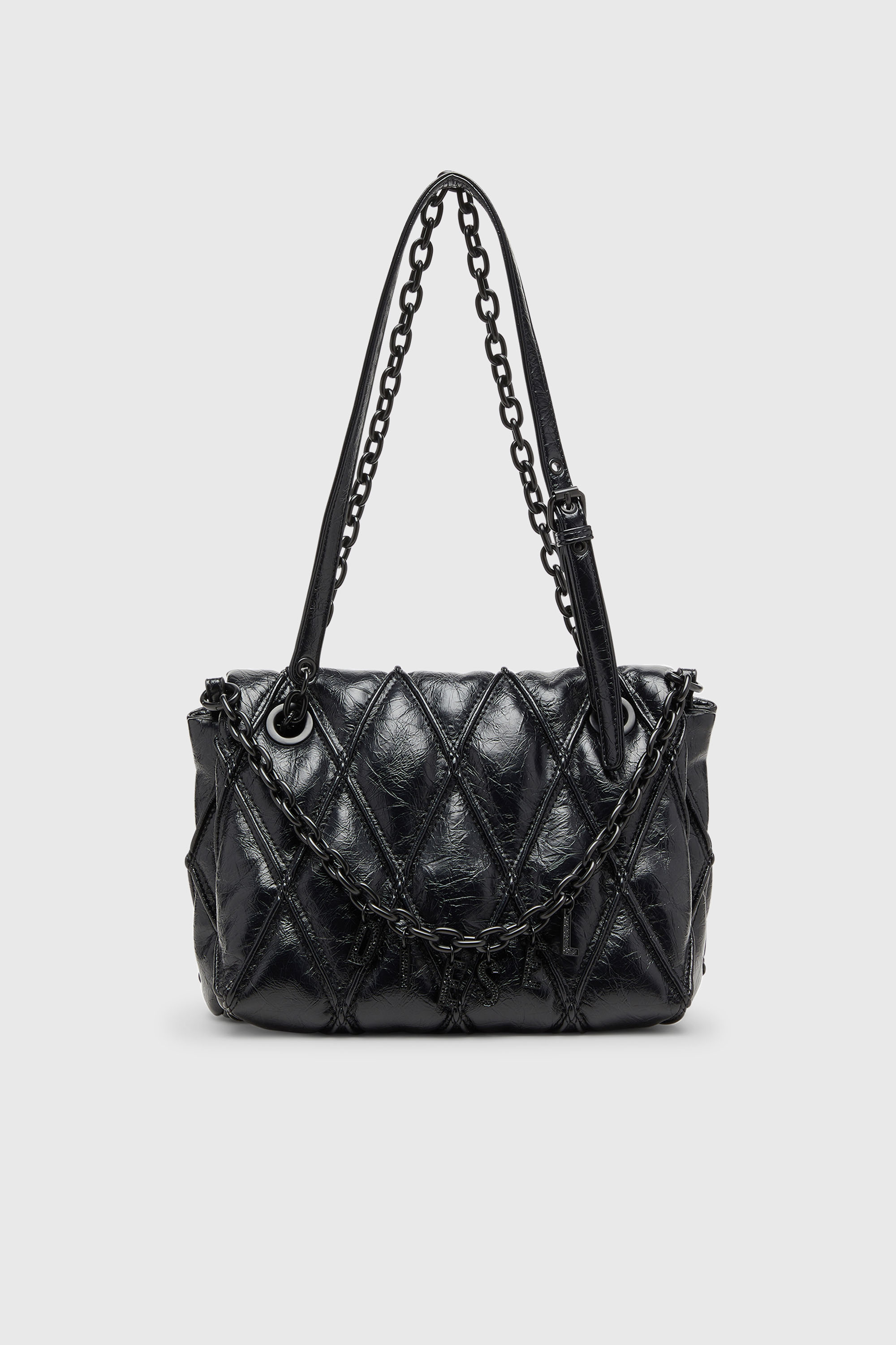 CHARM-D SHOULDER M ショルダーバッグ M｜ブラック｜ウィメンズ｜DIESEL