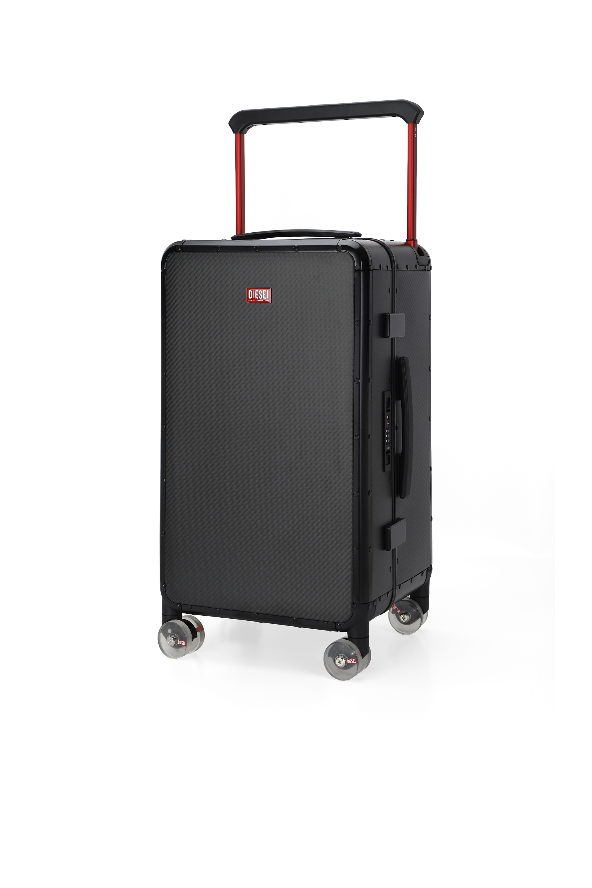 Diesel - DSL CARBON FIBER TROLLEY-BLACK- DSL001, Unisex's Carbon fiber suitcase size M in ブラック - 5
