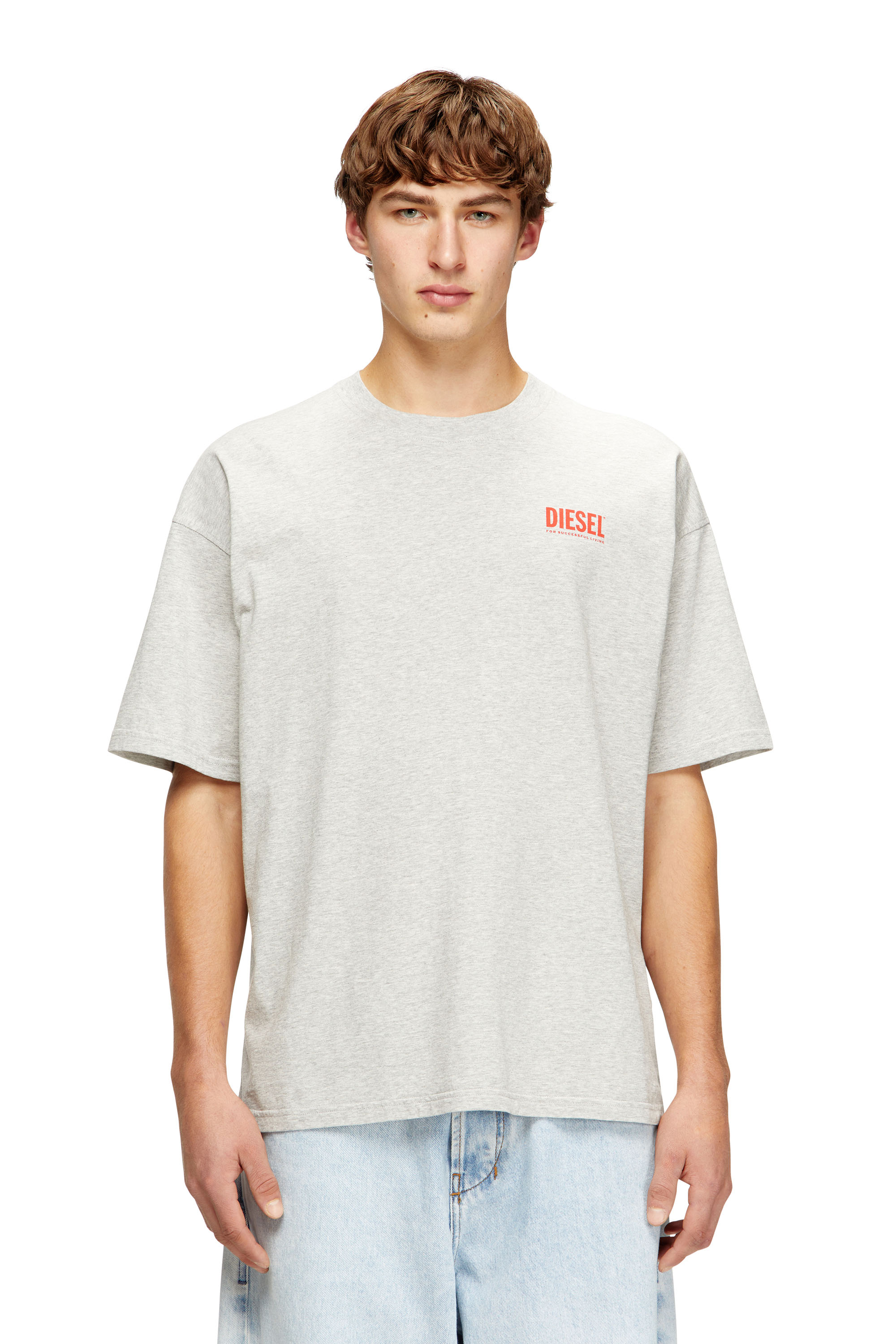 Diesel - T-BOXT-BISK, Male's Tシャツ in グレー - 3