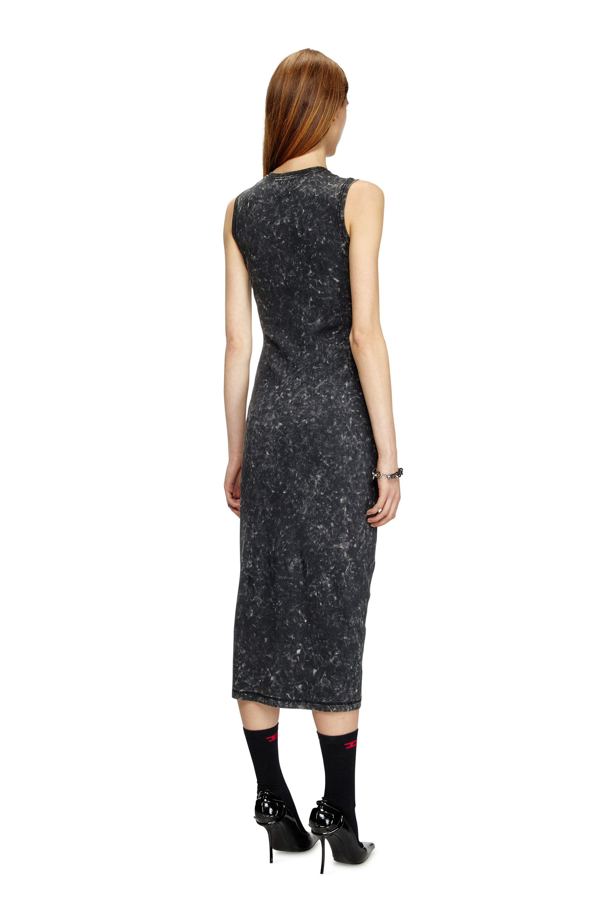Diesel - D-PRA, Female's Sleeveless dress with zip detail in ブラック - 4