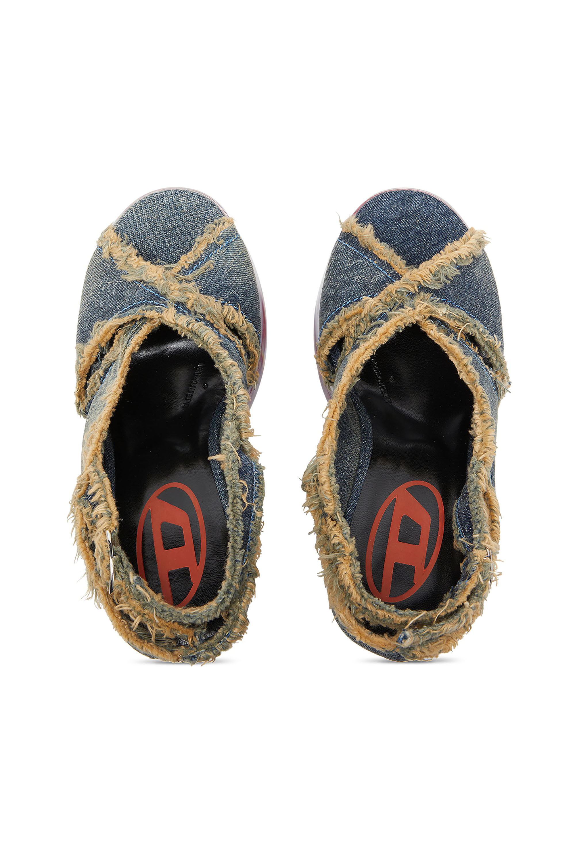 Diesel - D-LAKE PLATFORM SDL, Female's サンダル in ブルージーンズ - 5