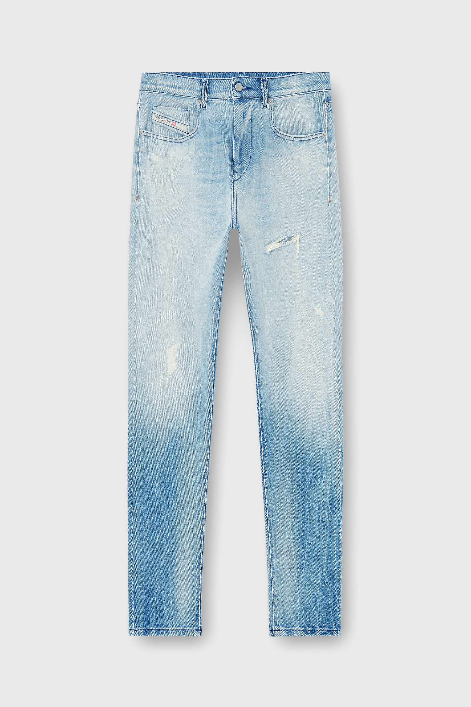 Diesel - Male's Slim Jeans 2019 D-Strukt 09N38, ライトブルー - 3