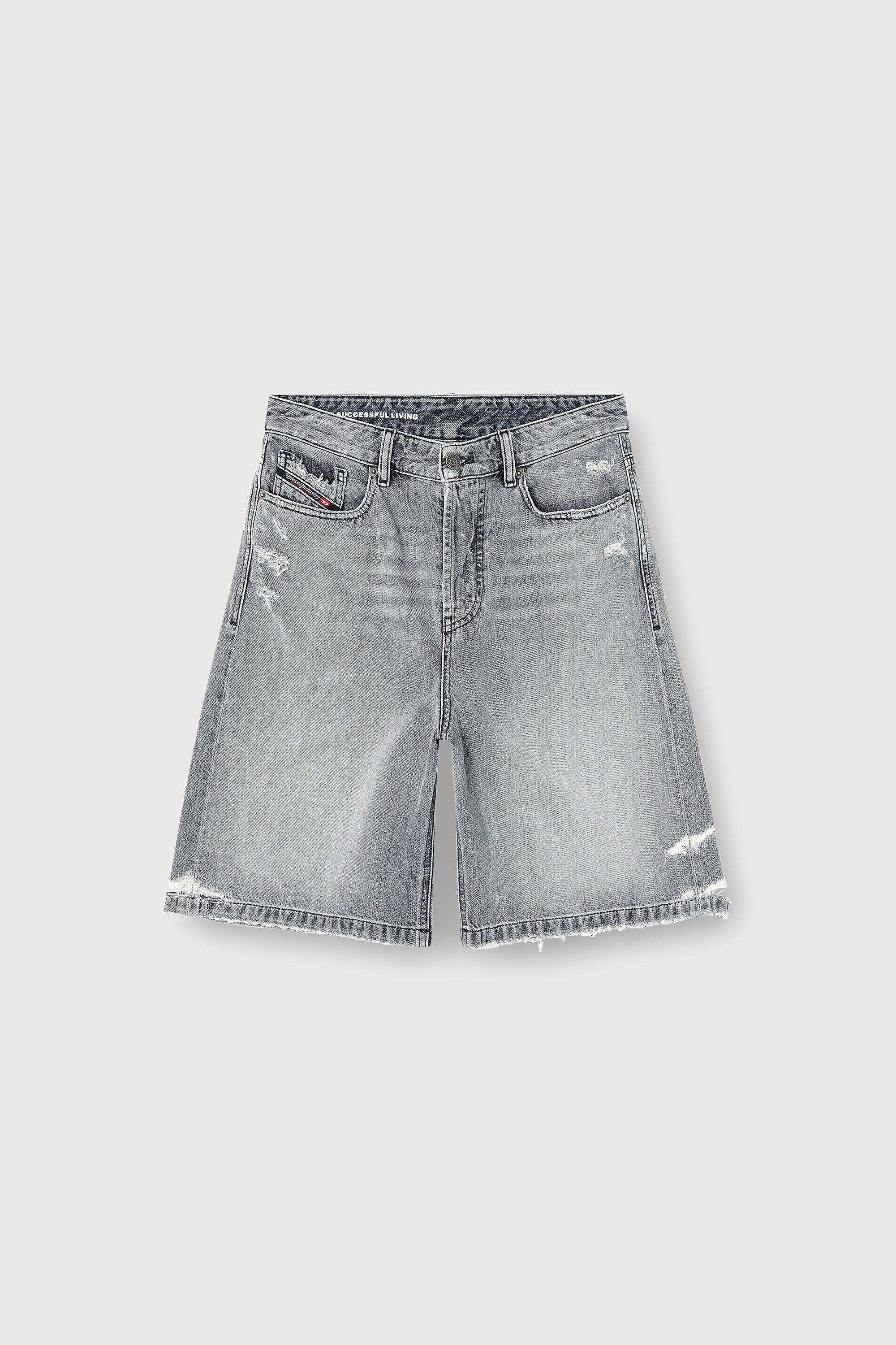 Diesel - DE-SIRE-SHORT, Female's デニムショートパンツ in グレー - 2