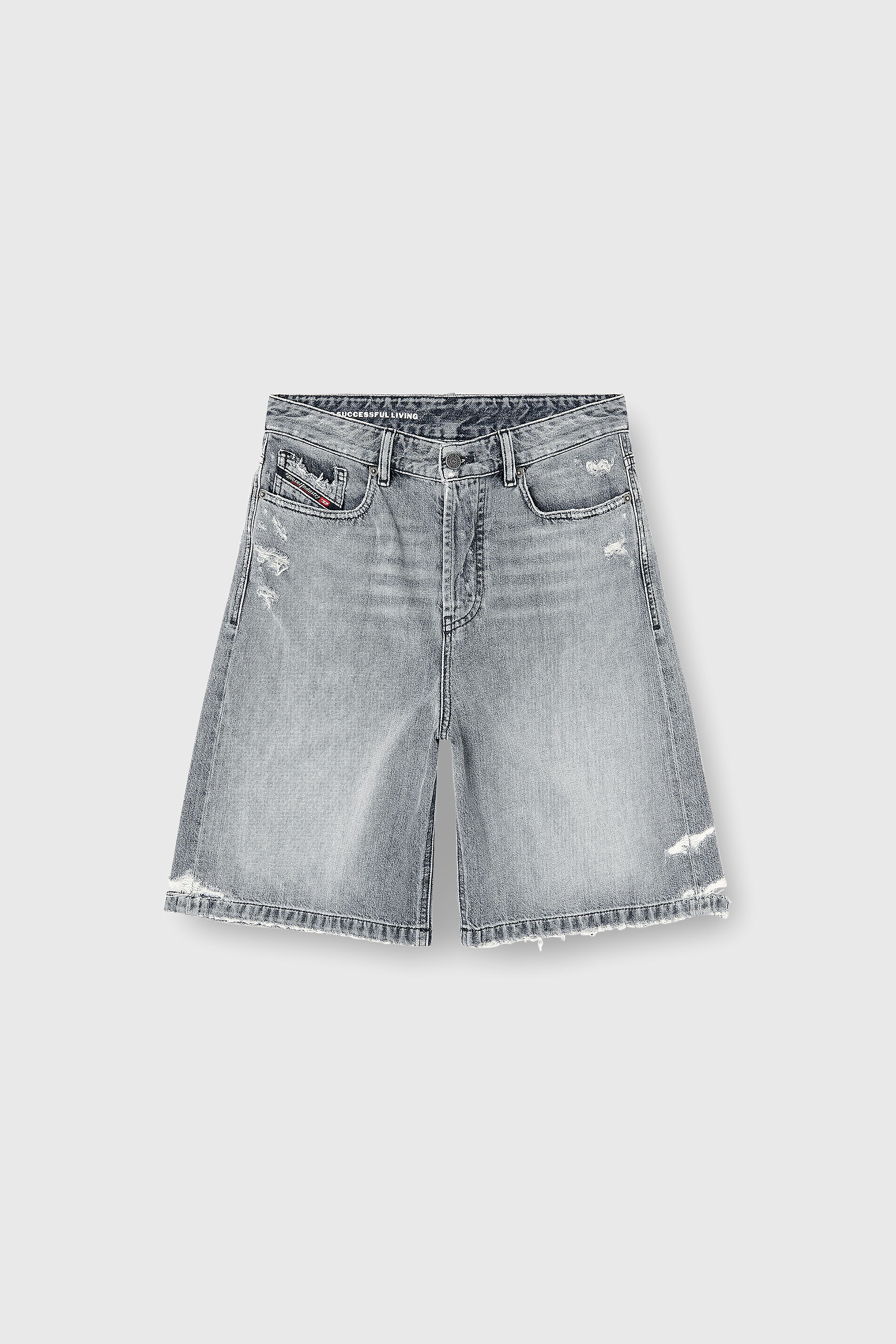 Diesel - DE-SIRE-SHORT, Female's デニムショートパンツ in グレー - 2