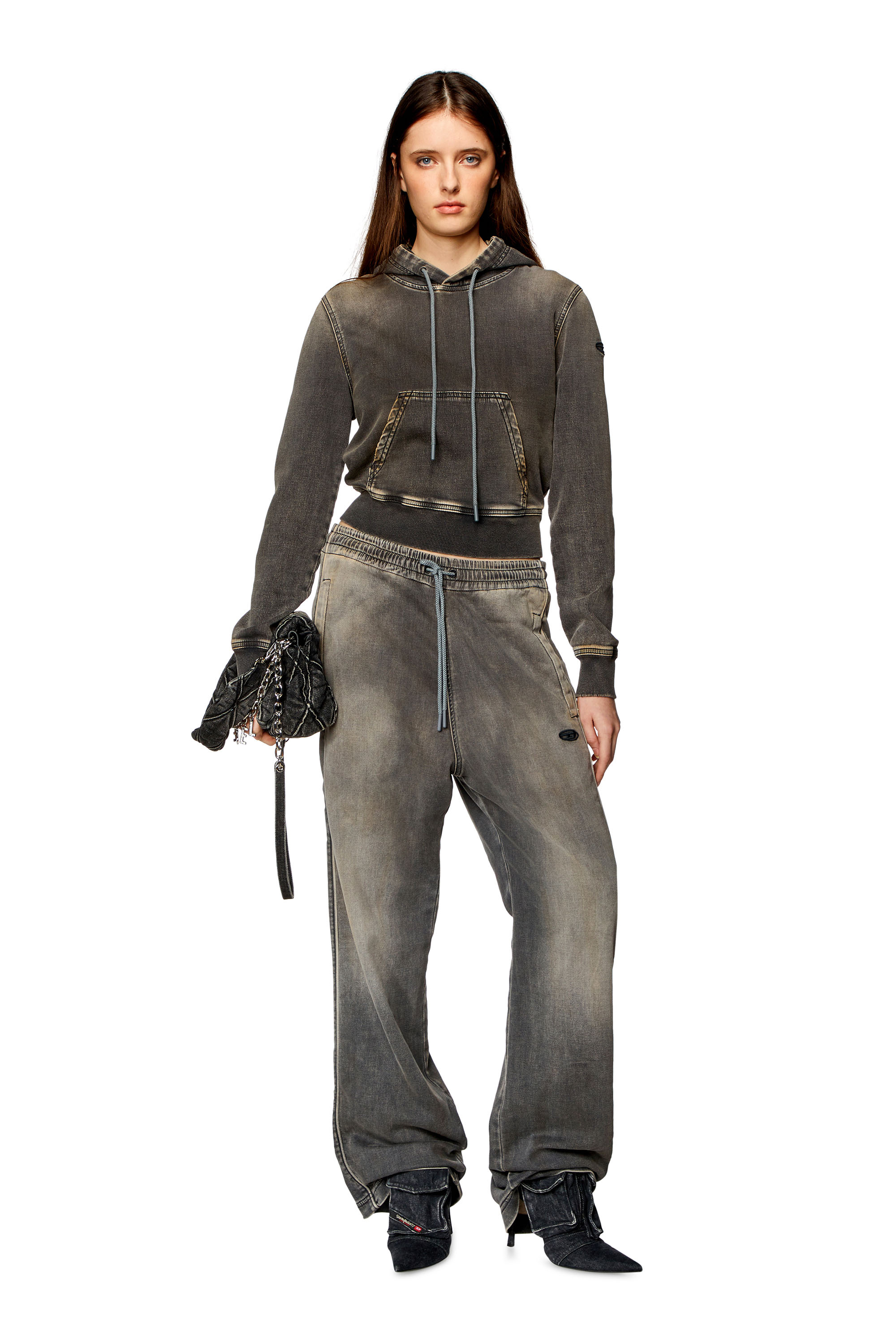 Diesel - Straight D-Martians Track Denim 068HT, グレー - Image 4