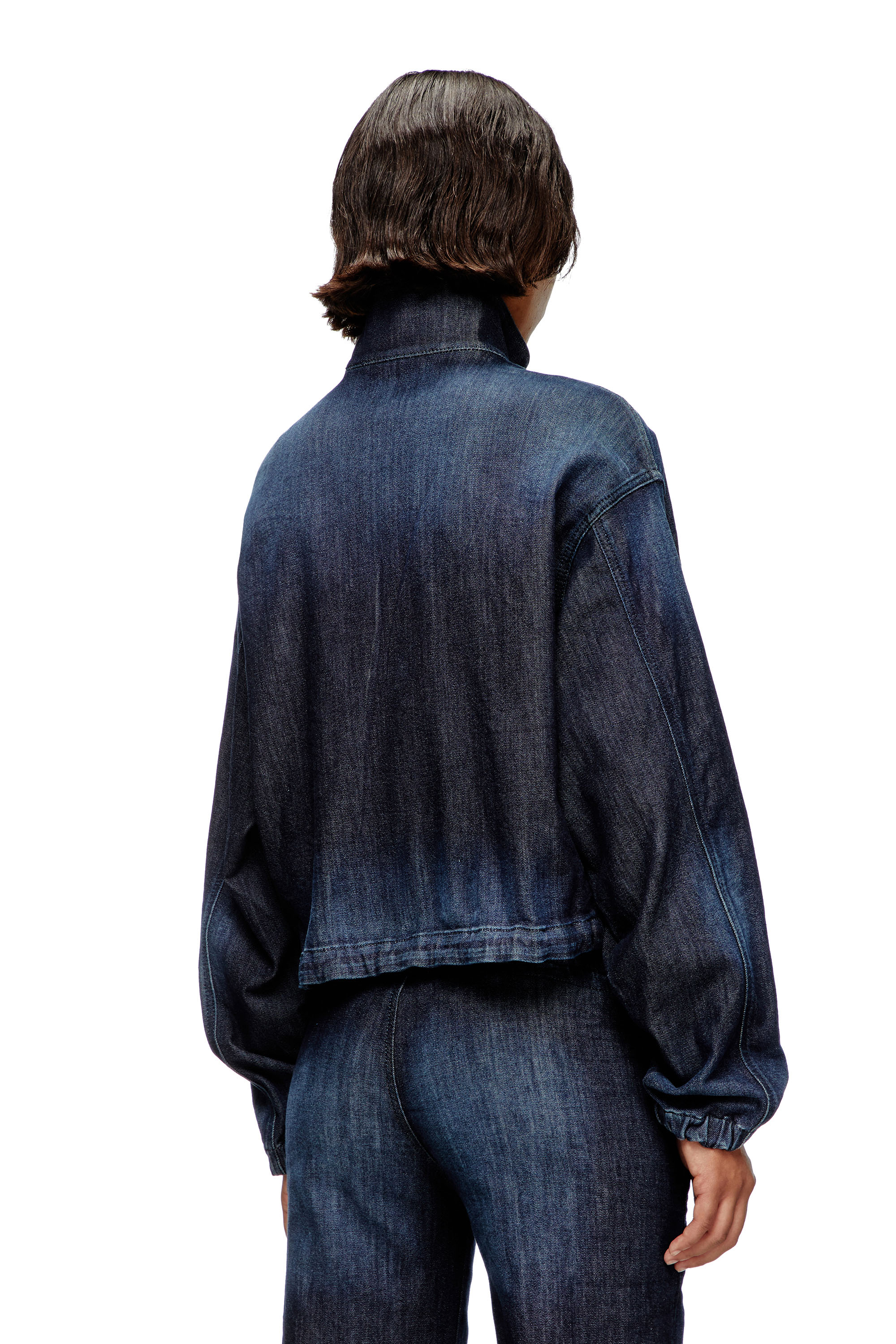 Diesel - DE-SANDERZ JOGG, Female's High-neck JoggJeans jacket in ダークブルー - 4