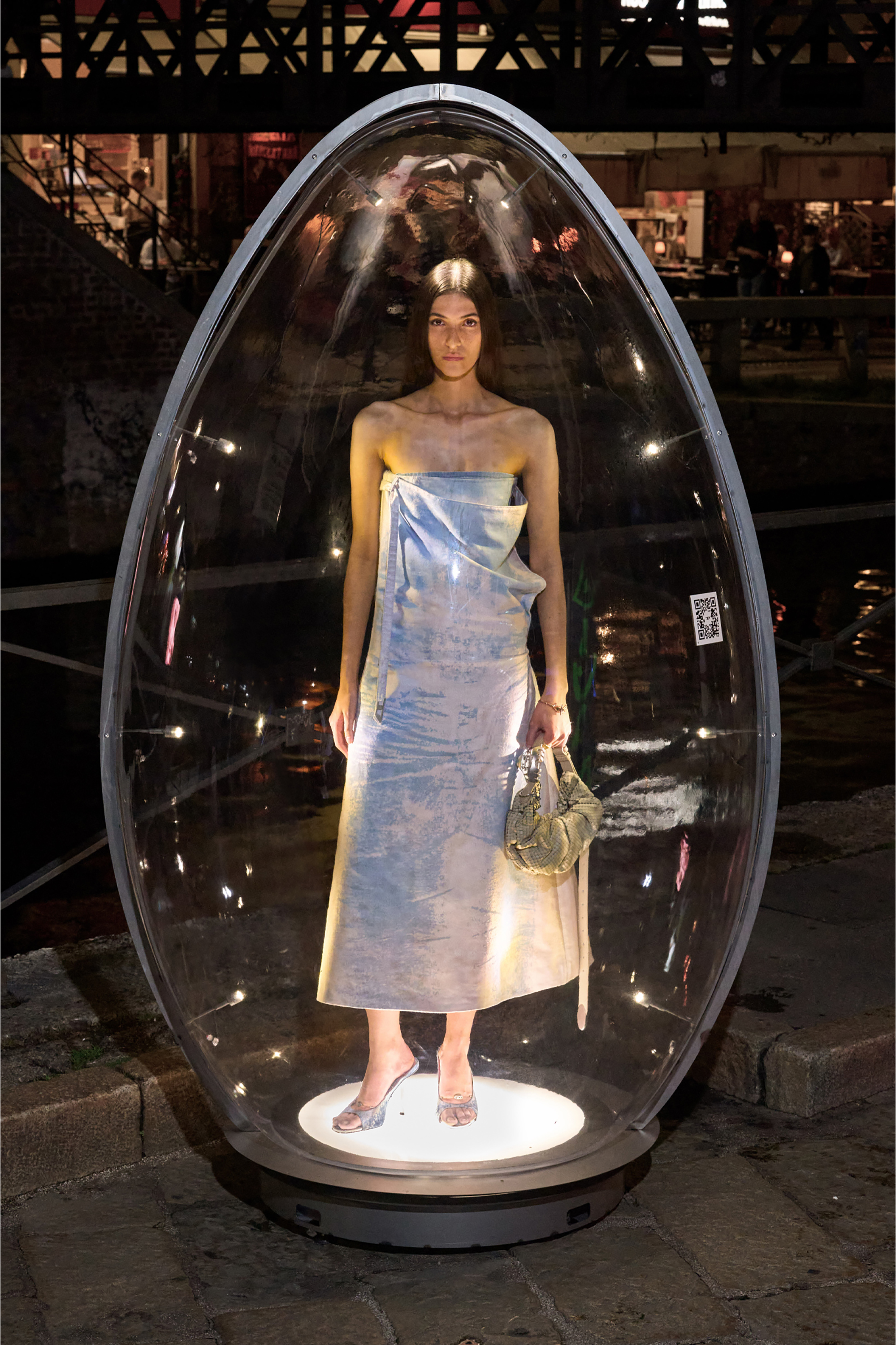 Diesel - D-DIAM'S-SA-40, Female's D-Diam's-Low denim mule with floating Oval D in ブルー - 7