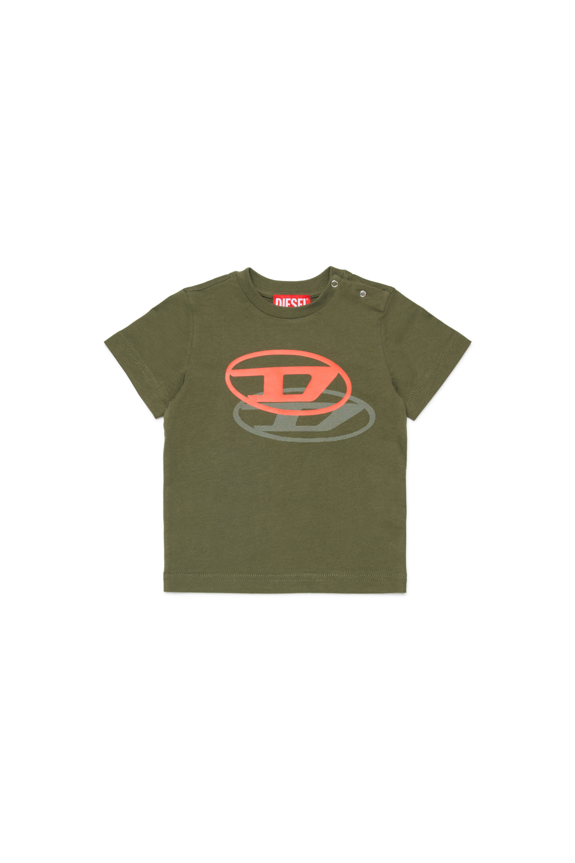 Diesel - TVALEB, Male's Tシャツ in グリーン - 1