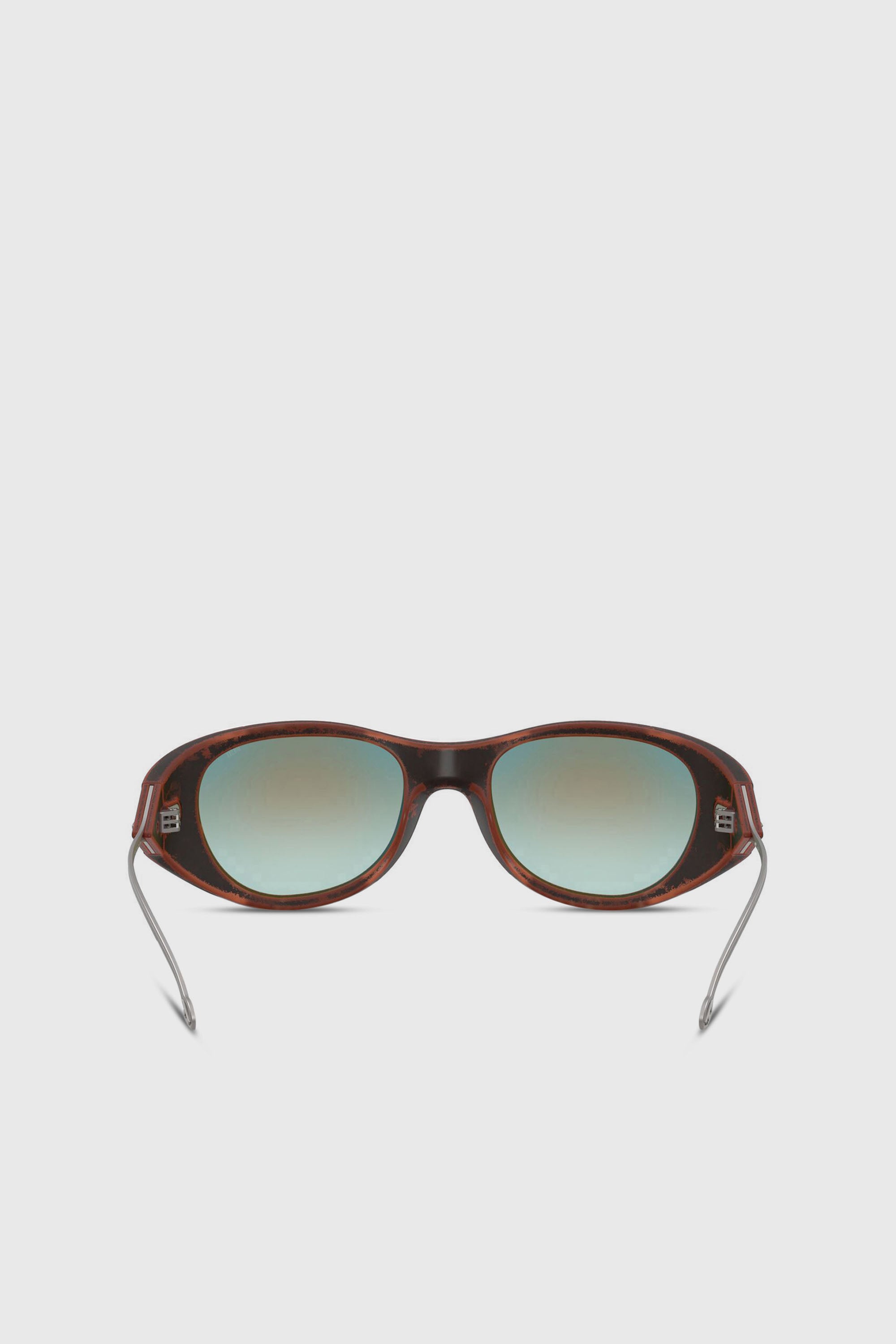 Diesel - 0DL3003, Unisex's Iconic oval sunglasses in オレンジ/グレー - 3