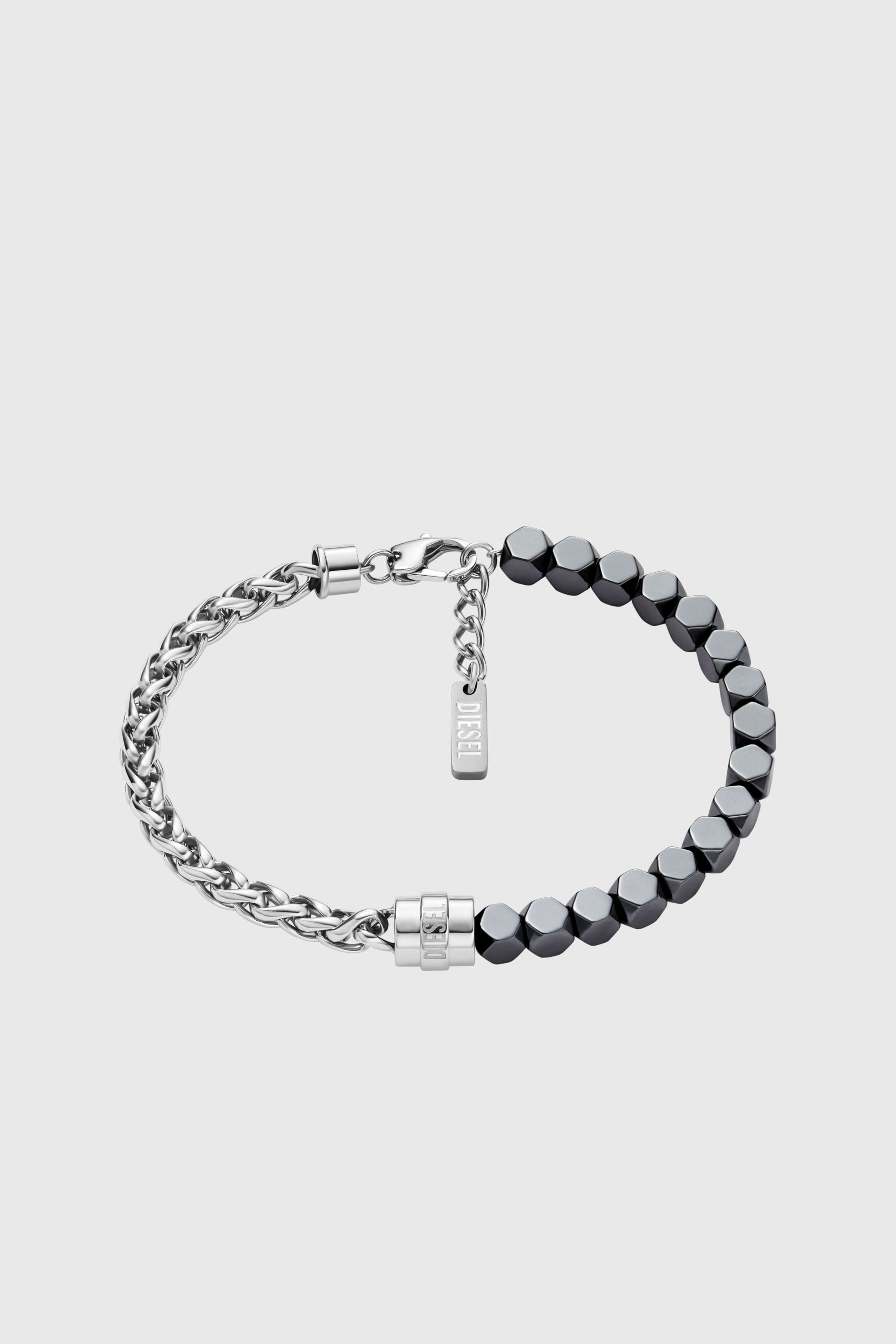 Diesel - DX1647931 JEWELLERY, Unisex's ブレスレット in シルバー/ブラック - 1
