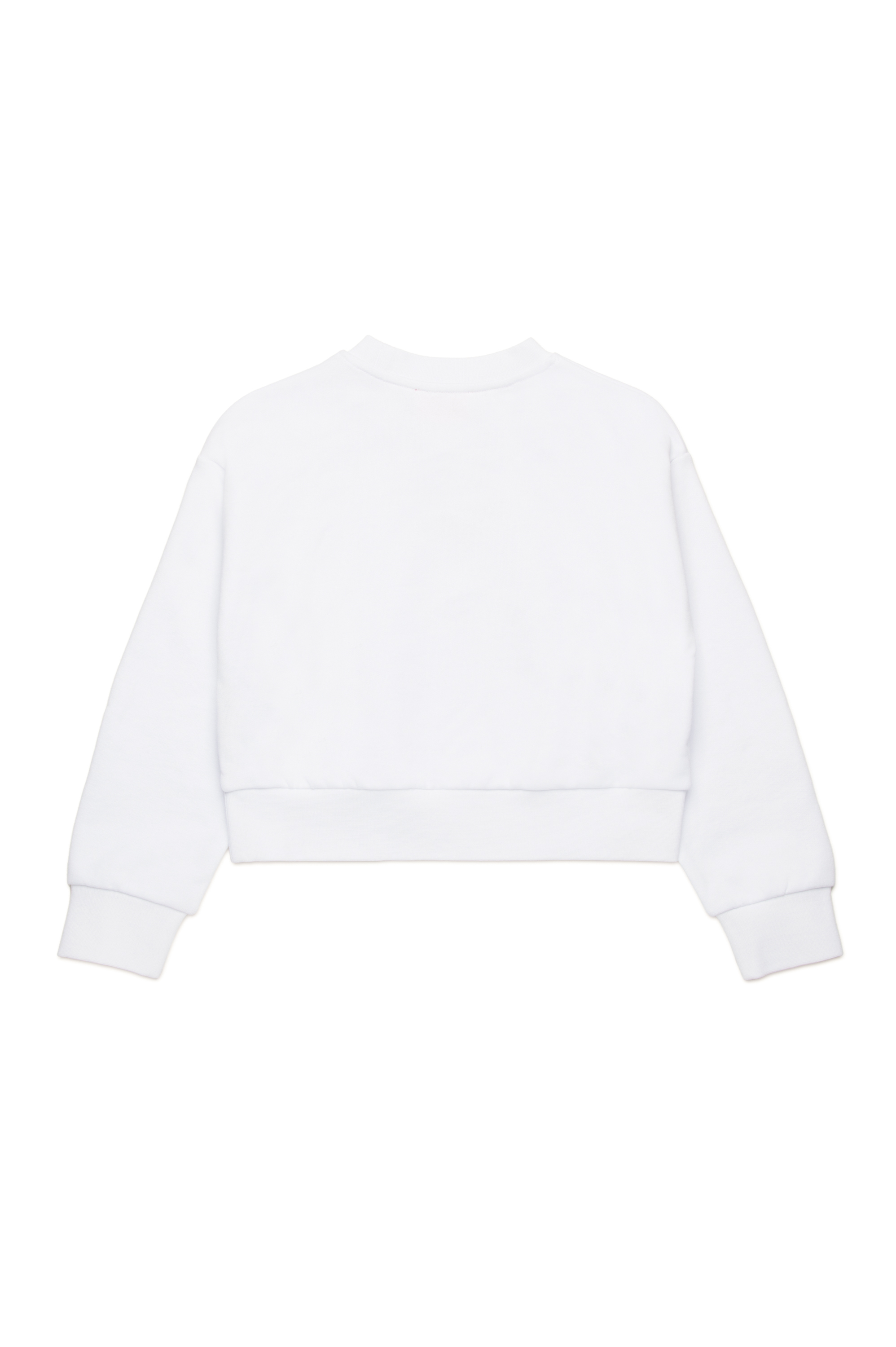 Diesel - STRASLIUM, Female's Sweatshirt with Oval D cutout in ホワイト - 2