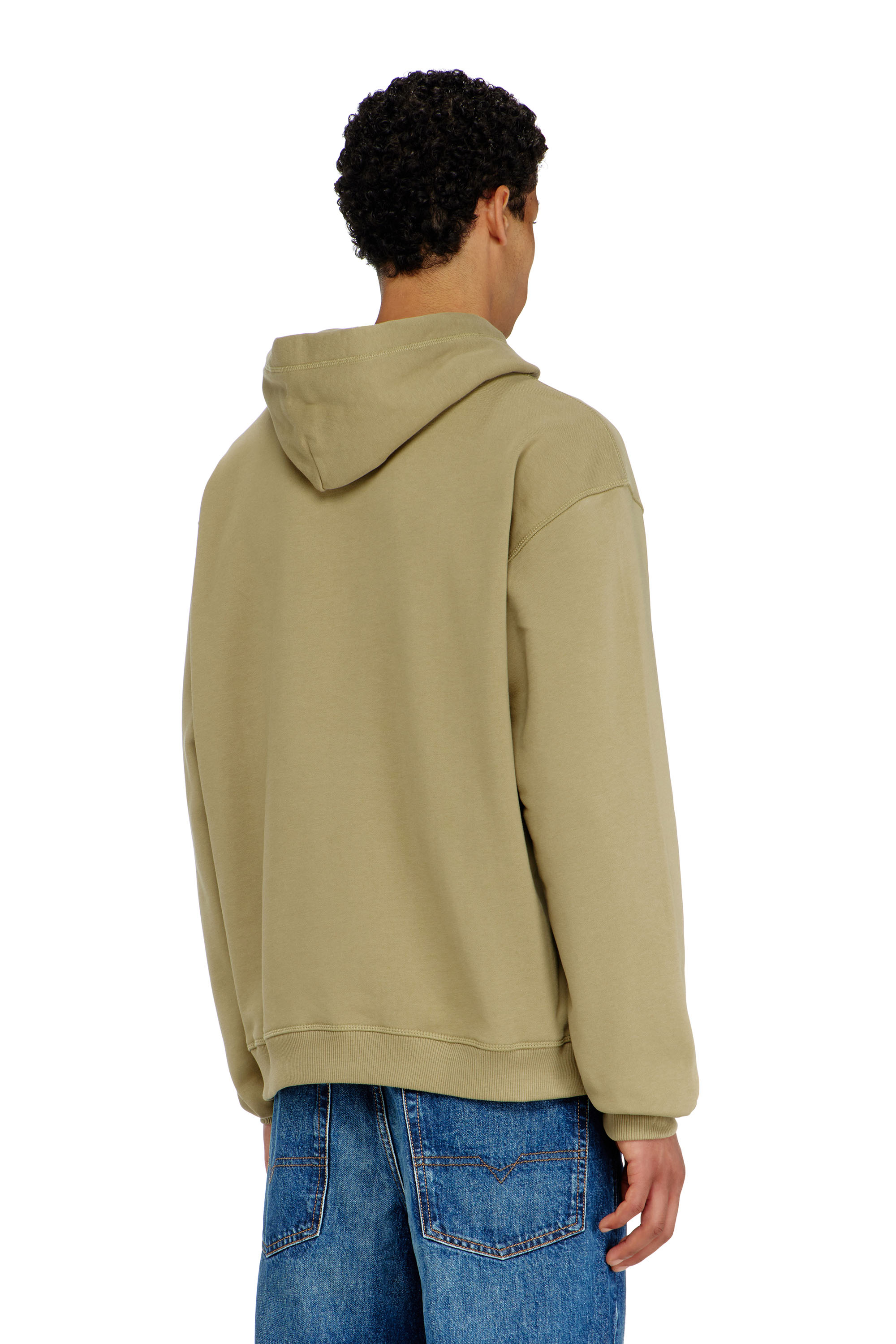 Diesel - S-NORM-HOOD-IOD, Male's プルオーバーパーカー in オリーブグリーン - 4