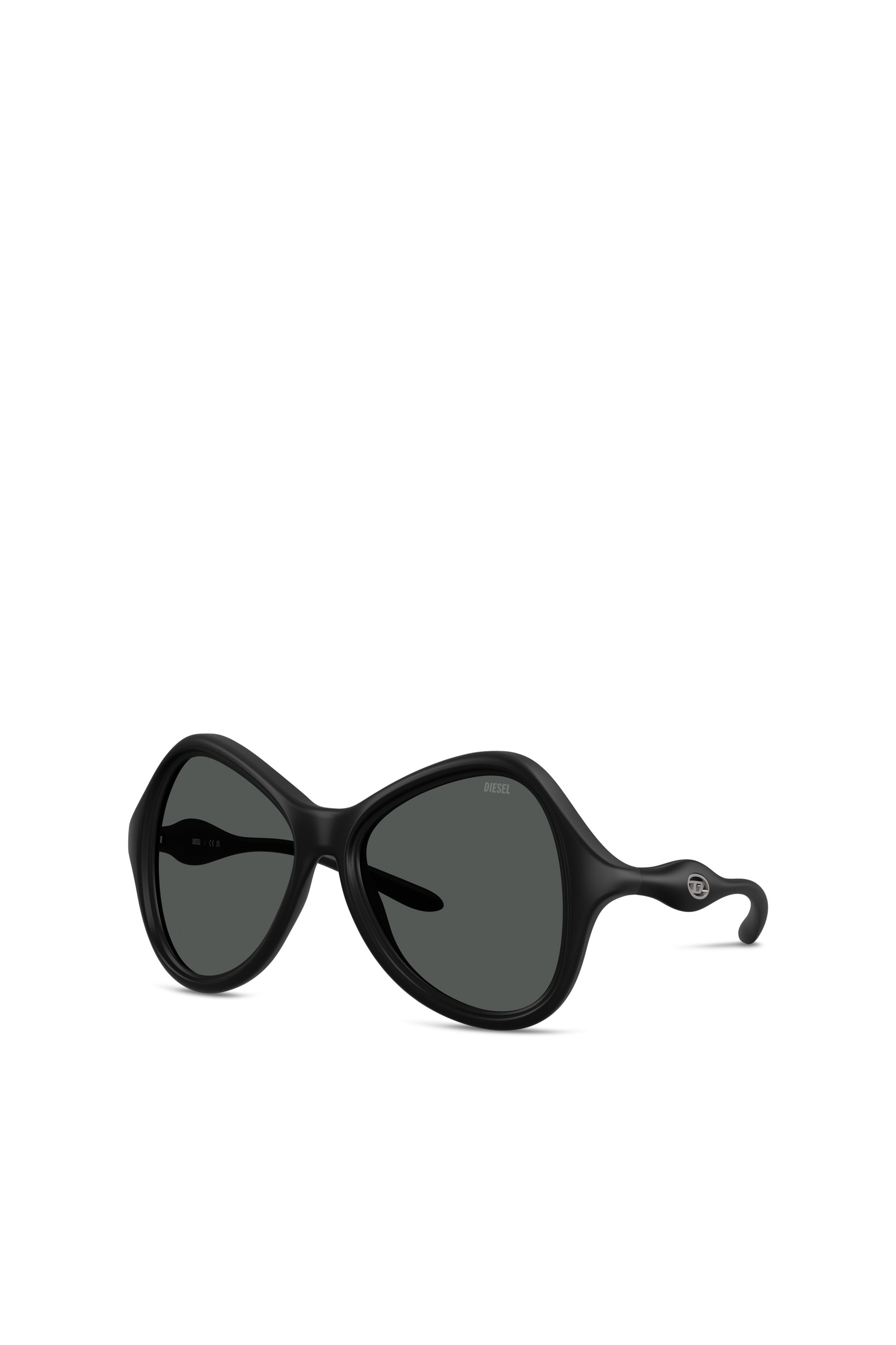 Diesel - 0DL3010U, Unisex's Cat-eye style sunglasses in ブラック - 1