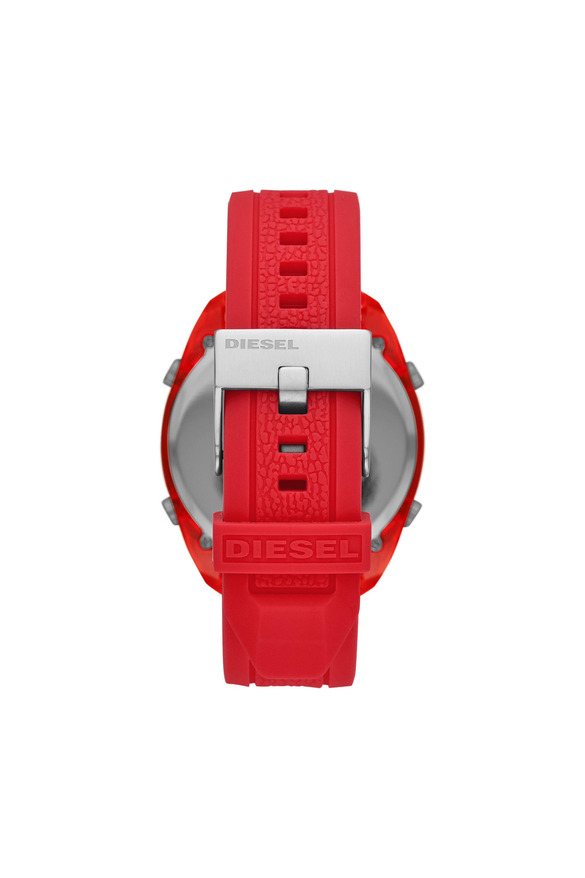 Diesel - DZ1900, Male's Crusher digital red silicone watch in レッド - 2