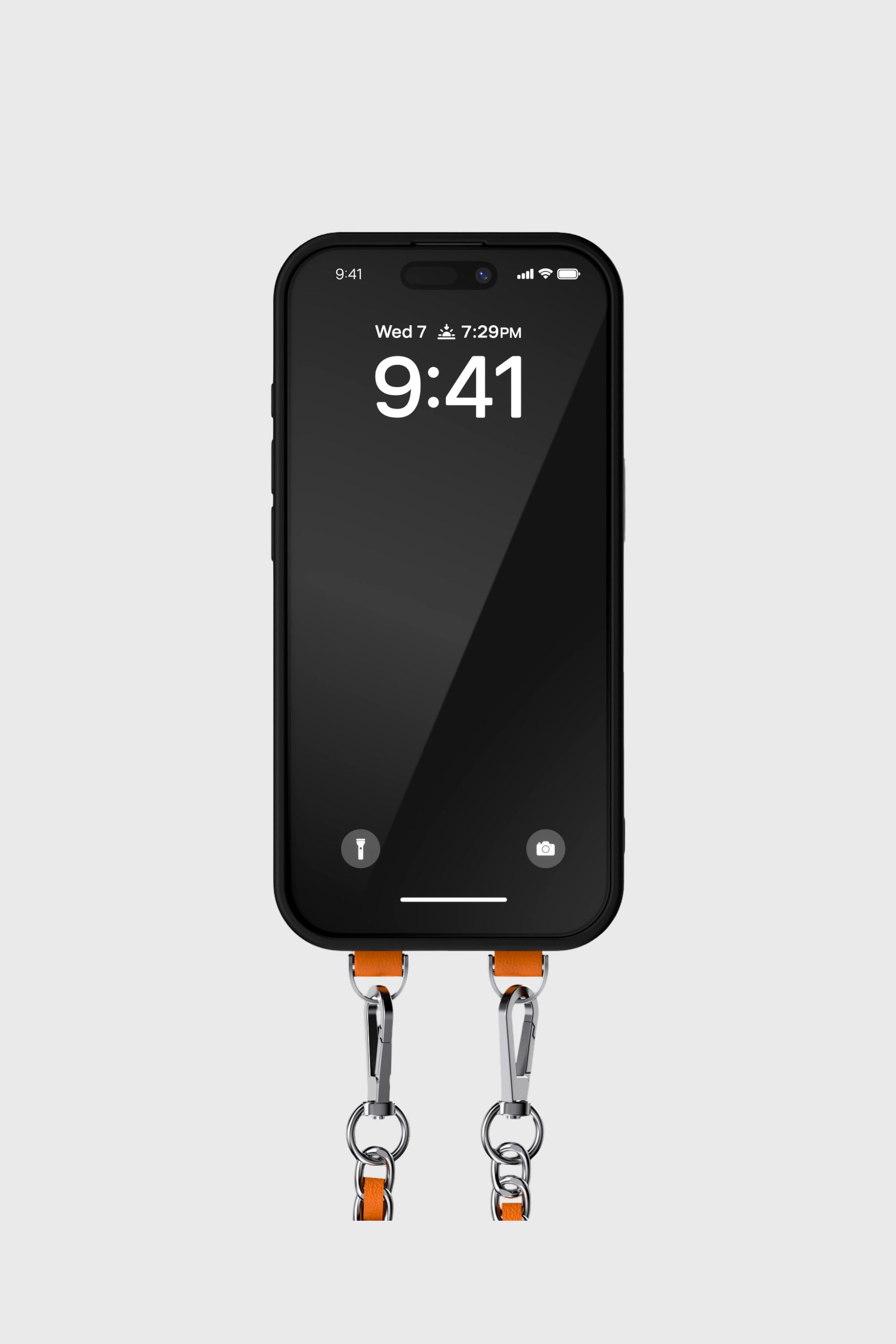 Diesel - 60665 MOULDED CASE, Unisex's Oval D case with wrist strap and MagSafe for iPhone 17 Pro in オレンジ - 3