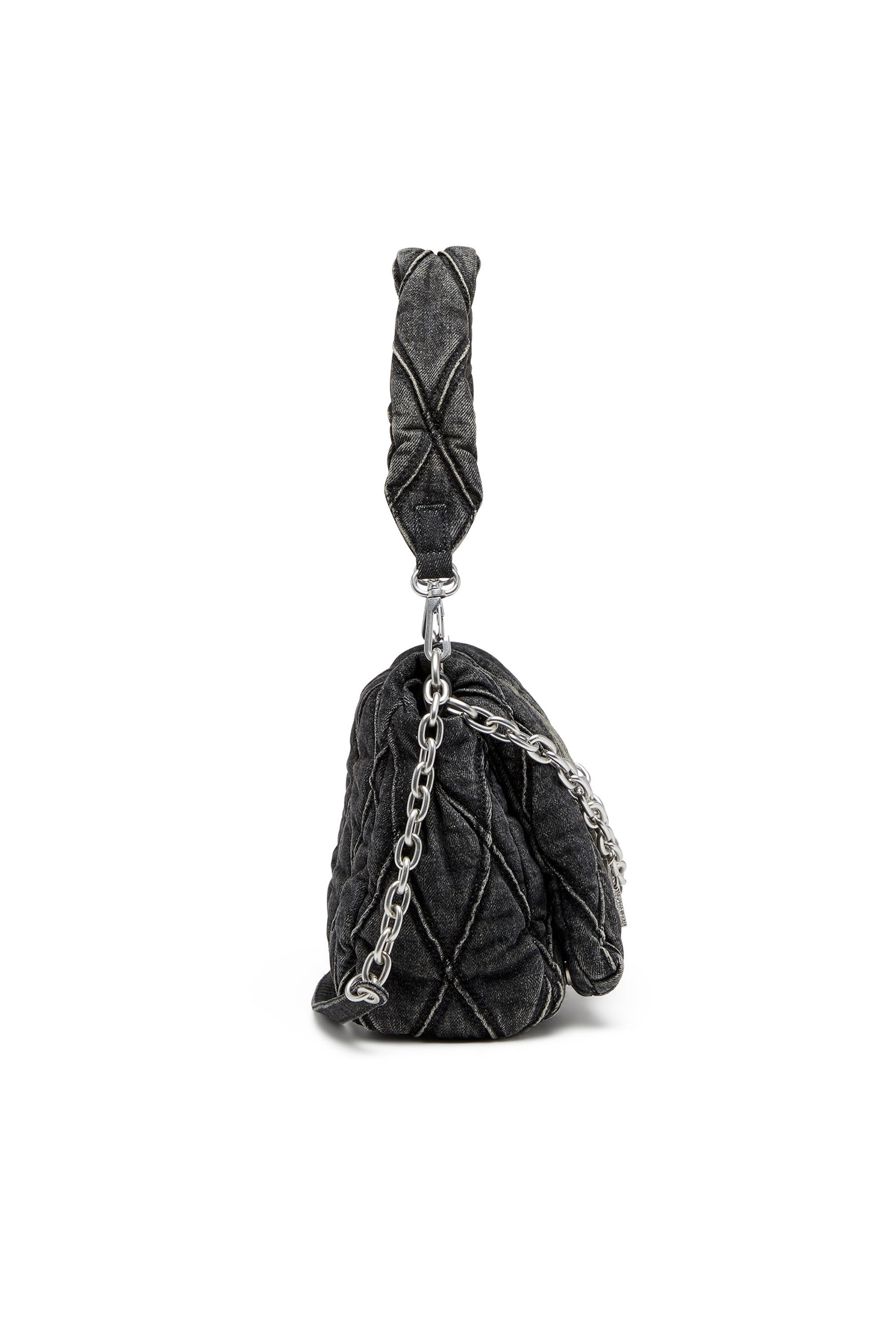 Diesel ウィメンズ バッグ Charm-D Shoulder M bag キルト デニム