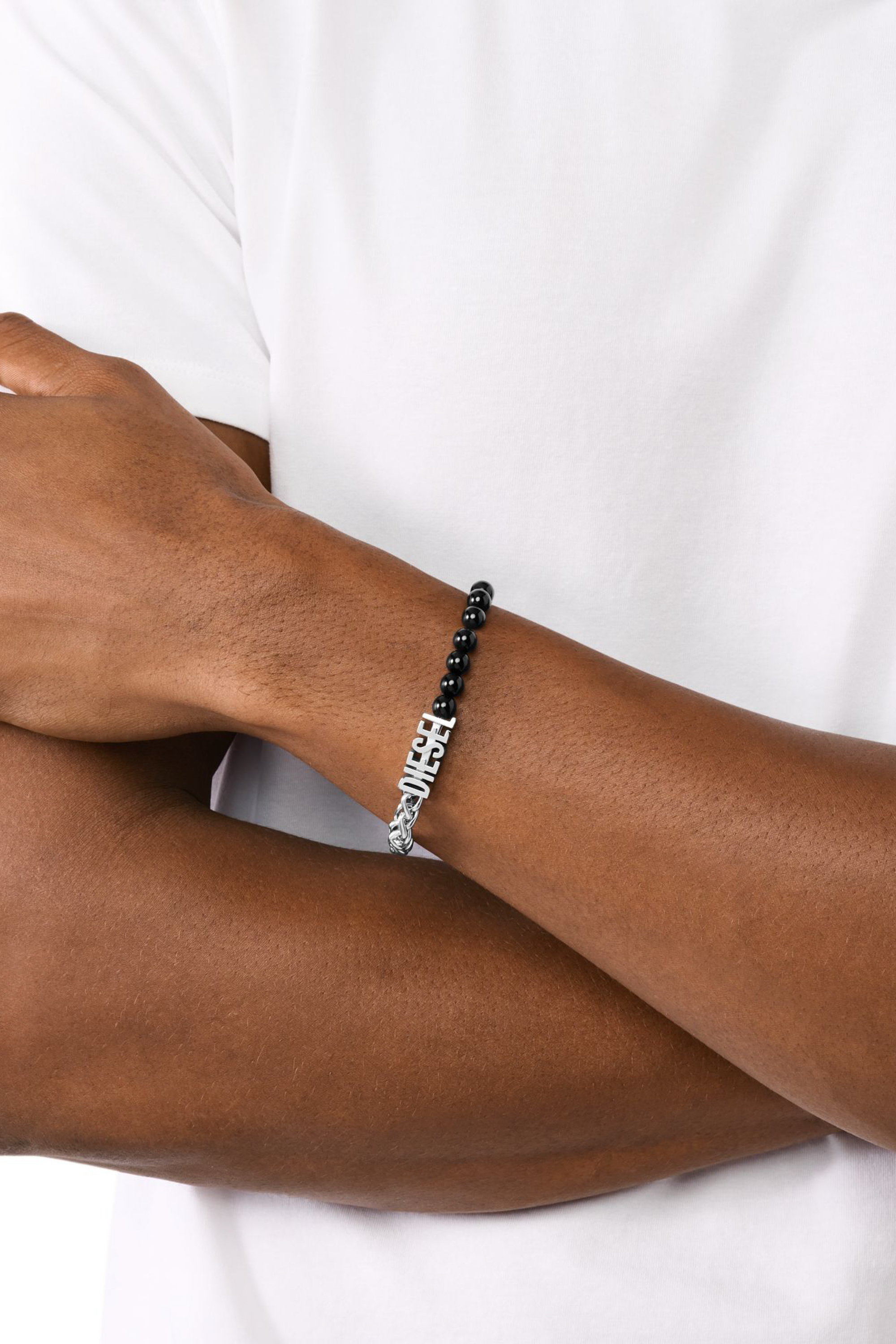 Diesel - DX1541040 JEWEL, Unisex's ブレスレット in シルバー/ブラック - 3