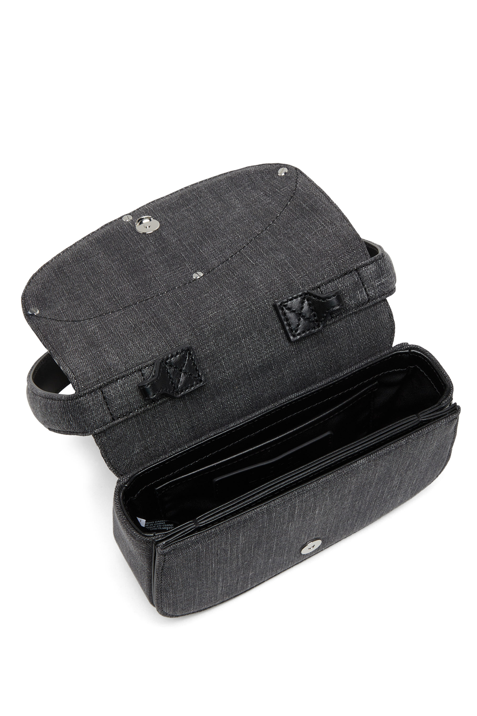 Diesel - 1DR, Female's デニムショルダーバッグ in ブラック - 4