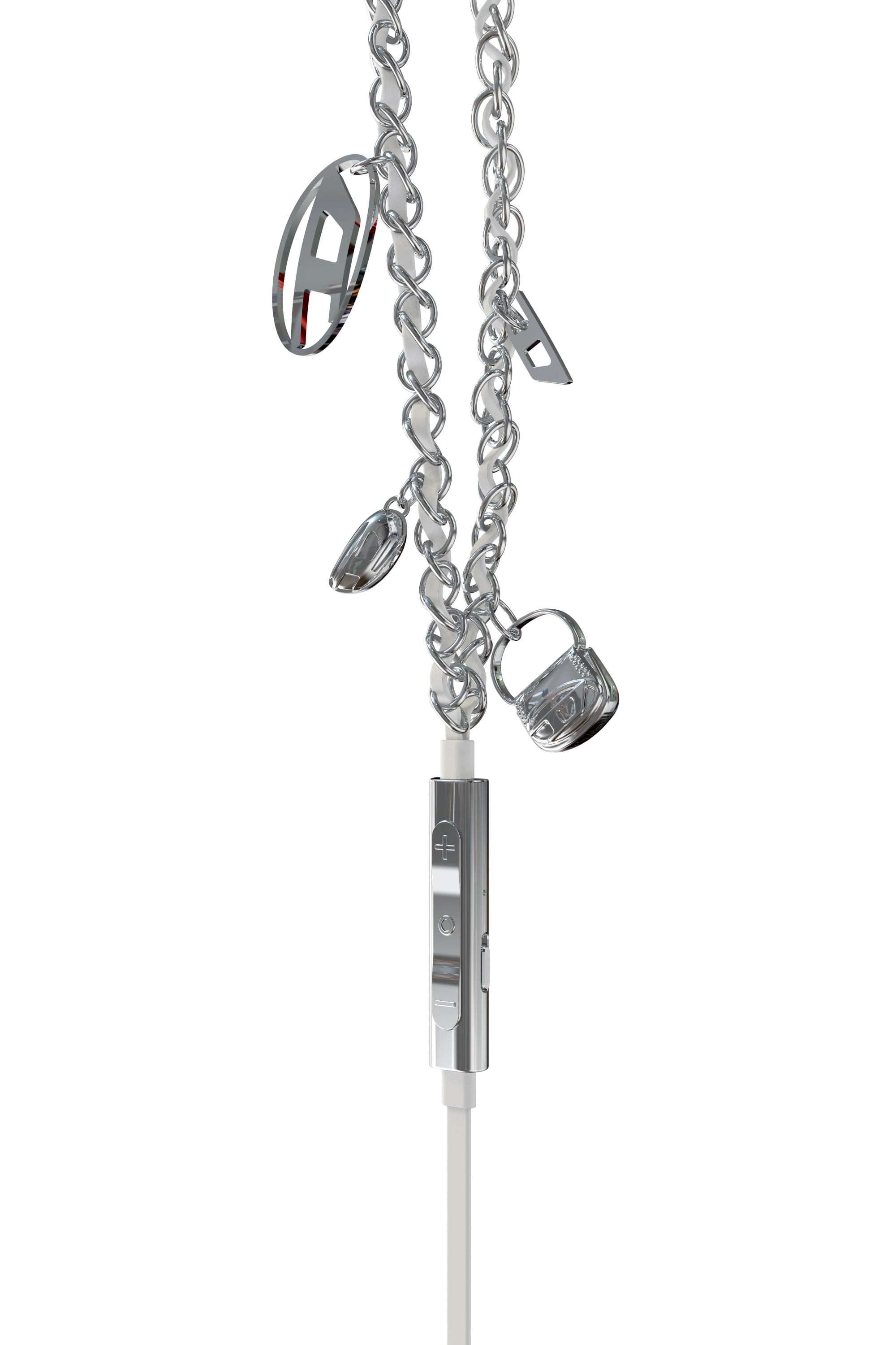 Diesel - 60458  WIRED EARBUDS WIRED EARBUDS, Unisex's UNIVERSAL in シルバー - 4