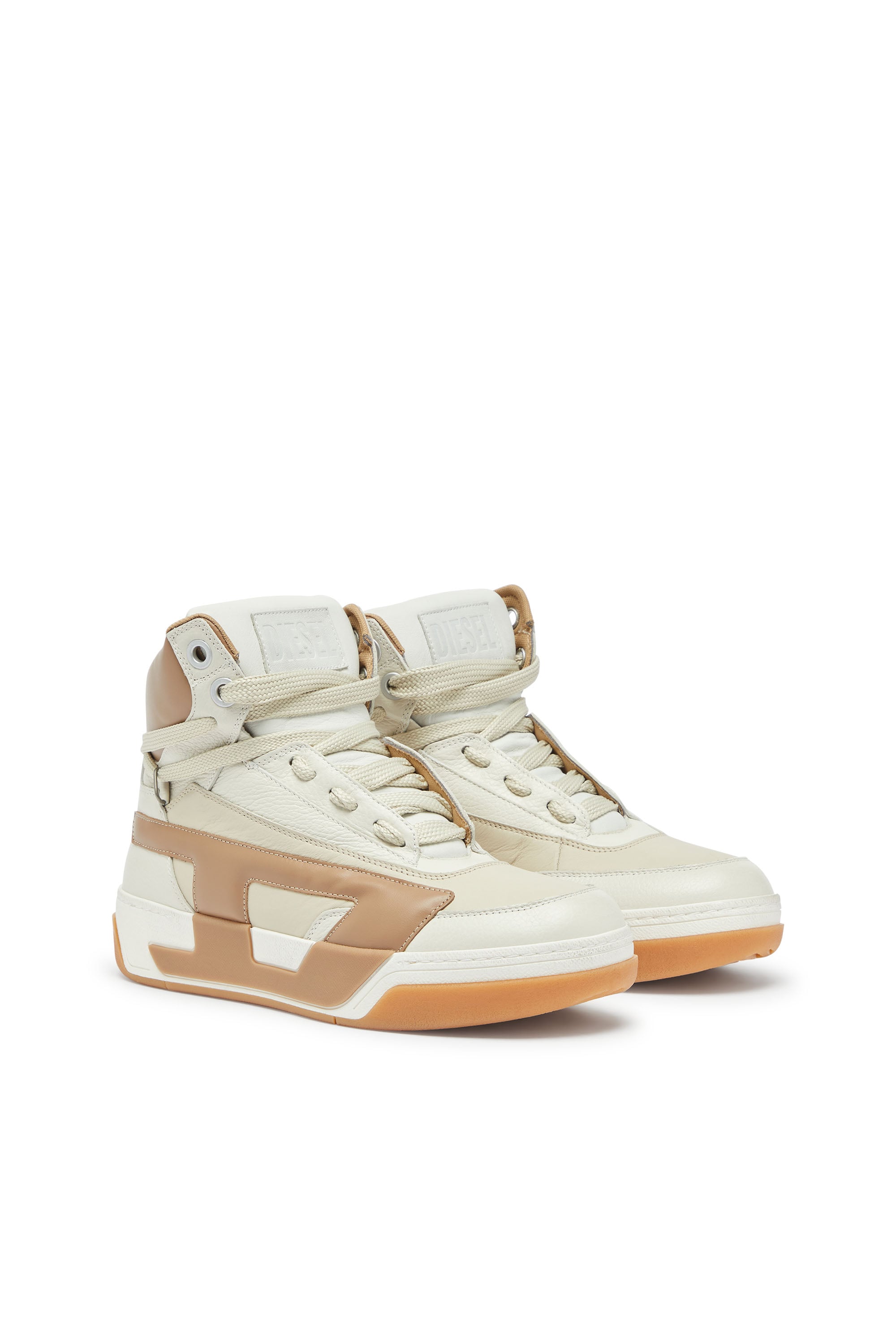 Diesel - S-D-OLLIE MID, Male's ミッドカットスニーカー in ベージュ - 2