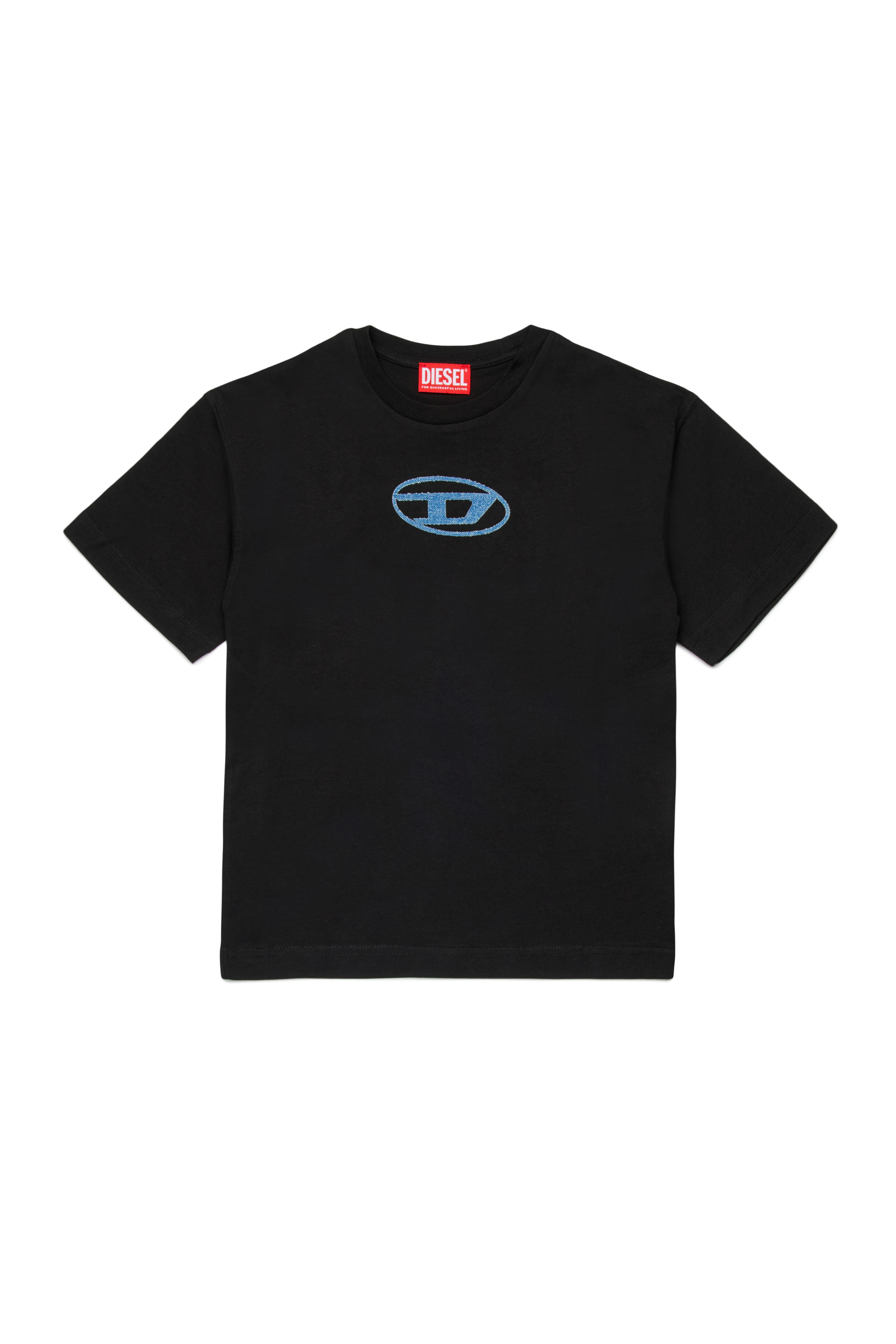 Diesel - TLOGY OVER, Male's Tシャツ in ブラック - 1