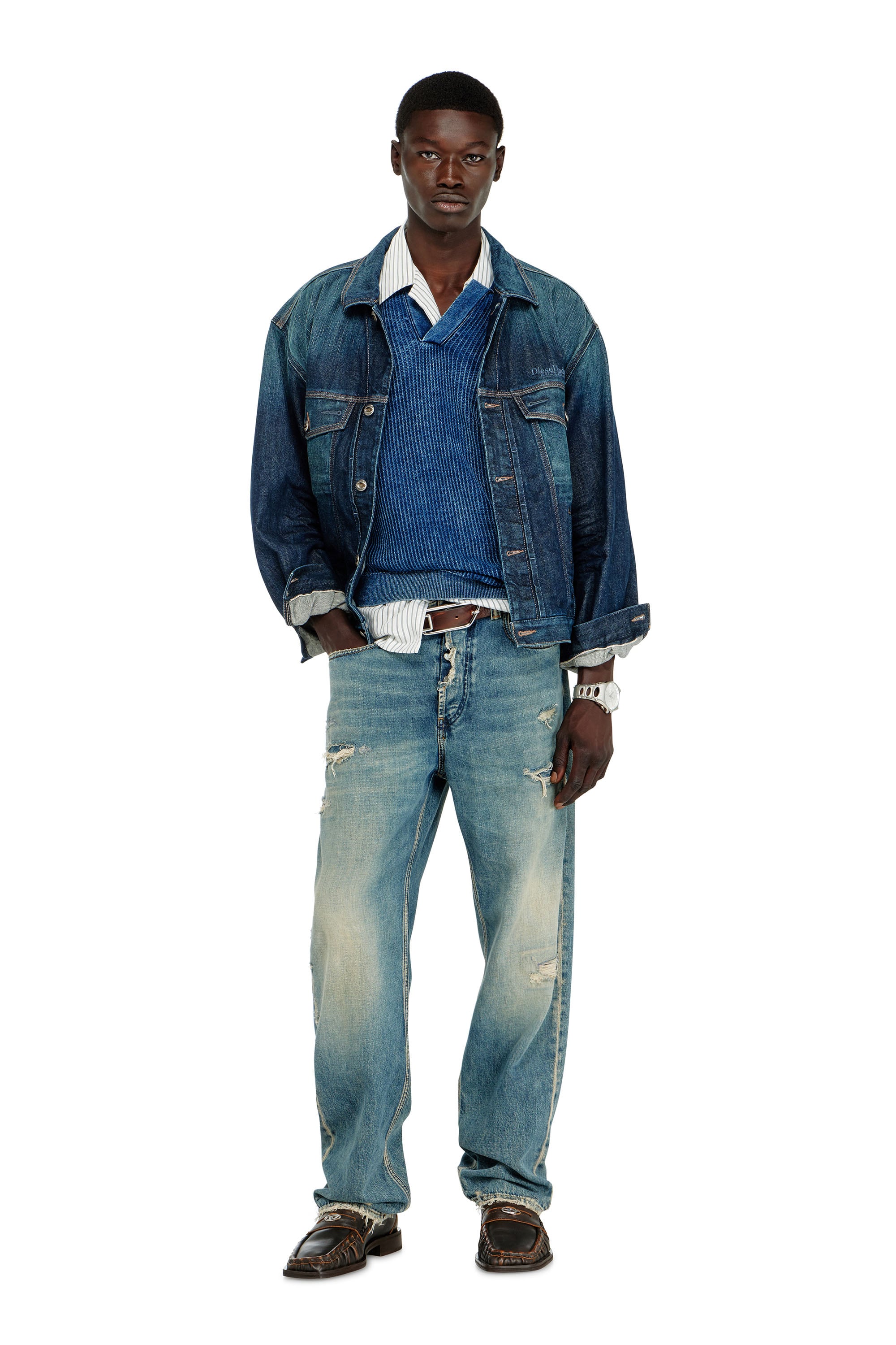 K-MATTY ジップカーディガン｜ブラック｜メンズ｜DIESEL