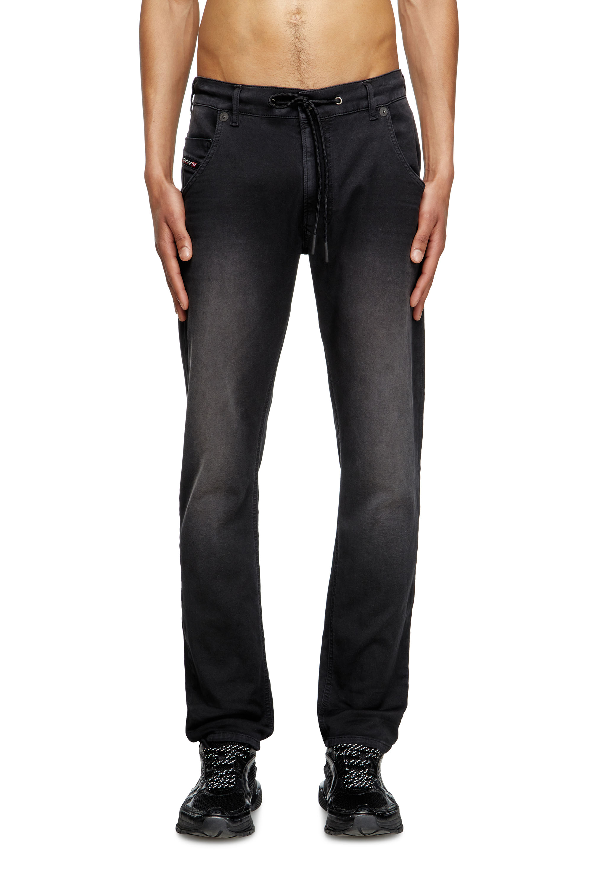 Diesel - Male's Regular 2032 D-Krooley Joggjeans® 0670M, ブラック/ダークグレー - 3