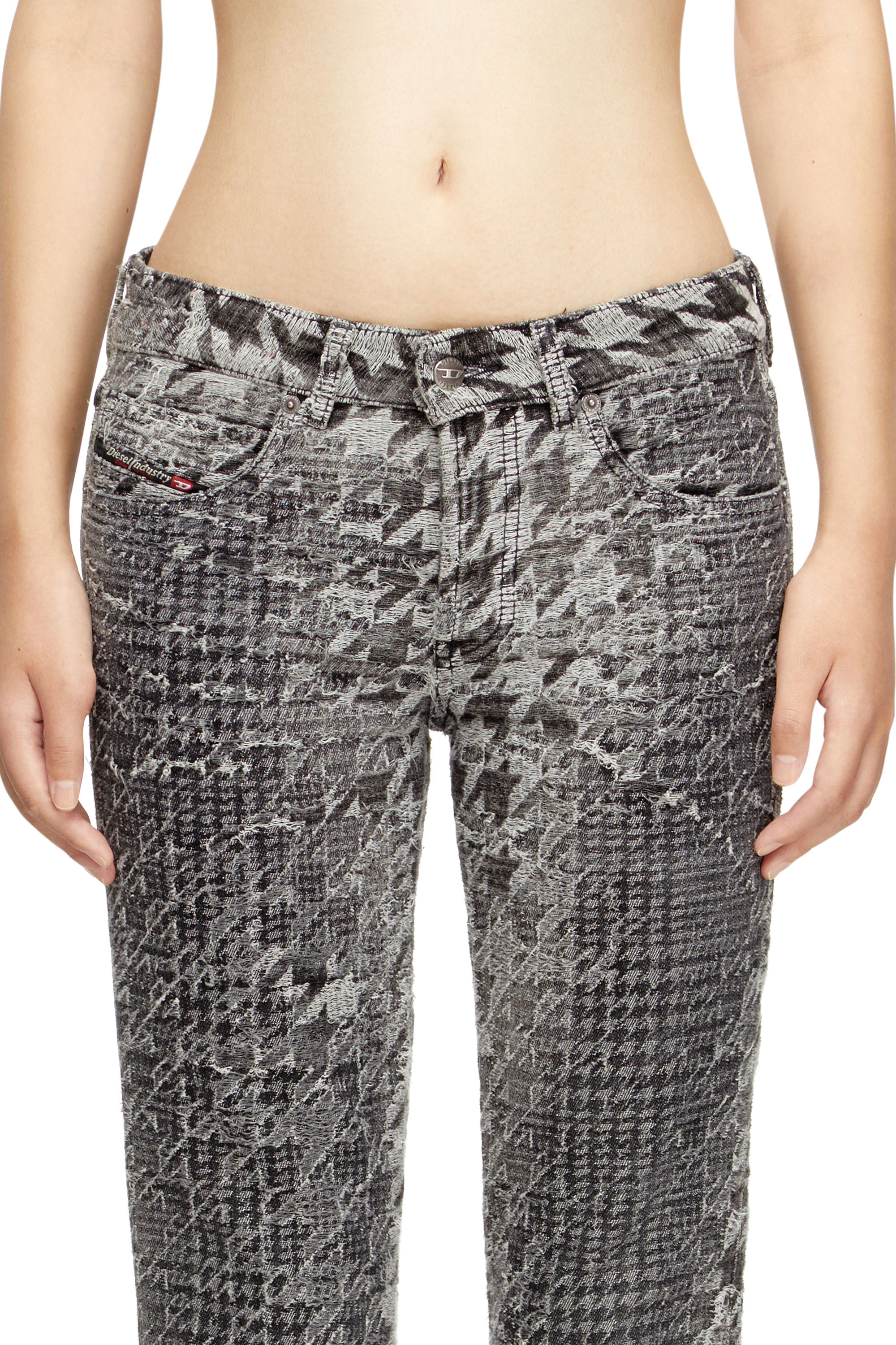 Diesel - Female's Slim Jeans 1992 D-Jiann 0CEBN, ブラック/ダークグレー - 4