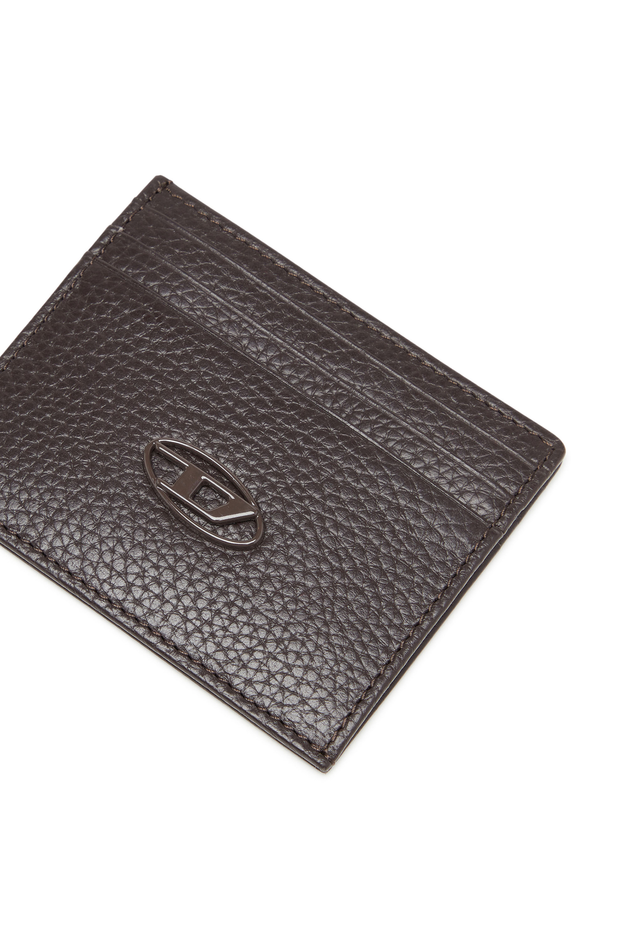 Diesel - CARD CASE, Male's カウレザーカードケース in Brown - 4