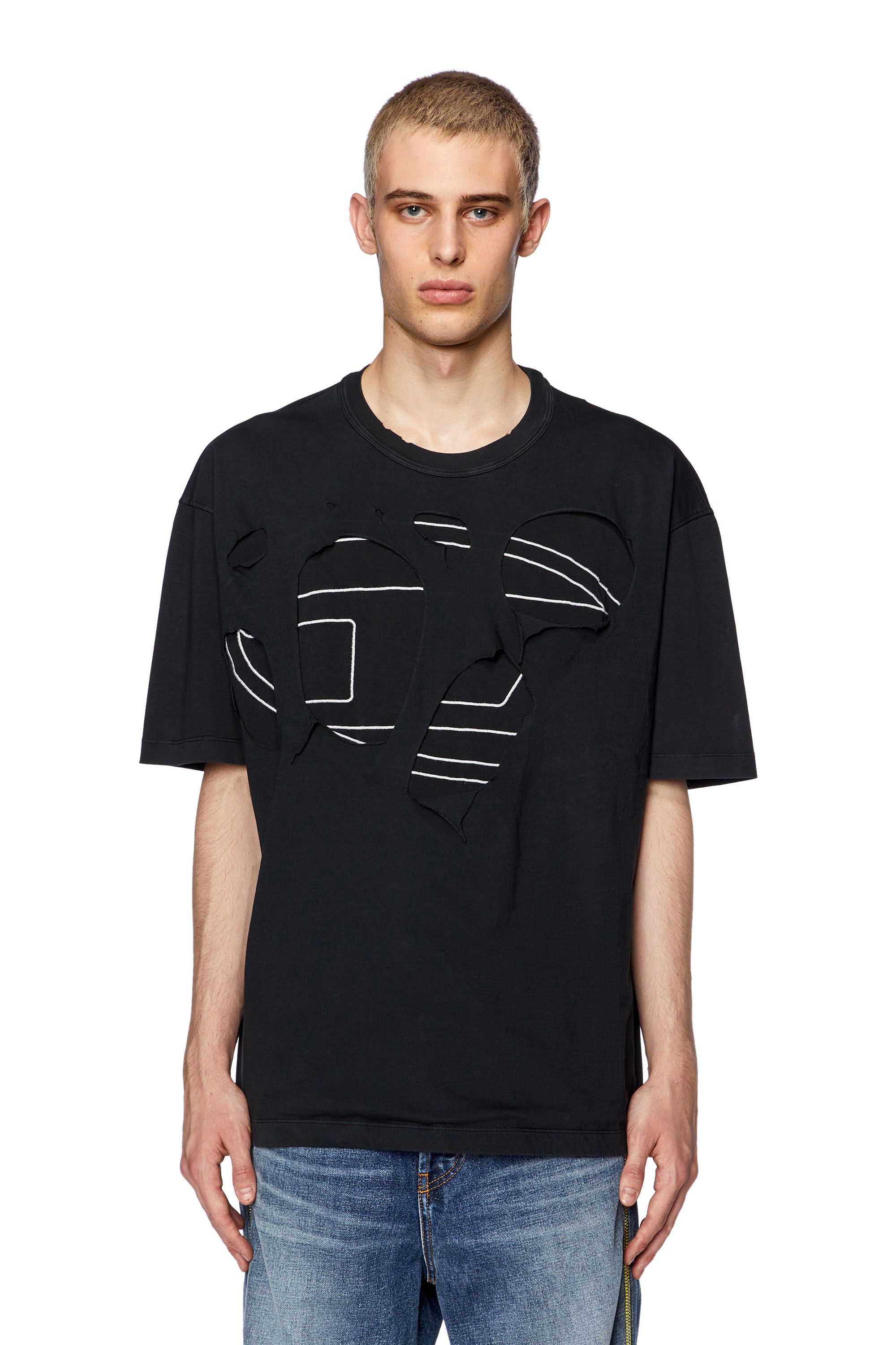 Diesel - T-STRAPOVAL, ブラック - Image 1