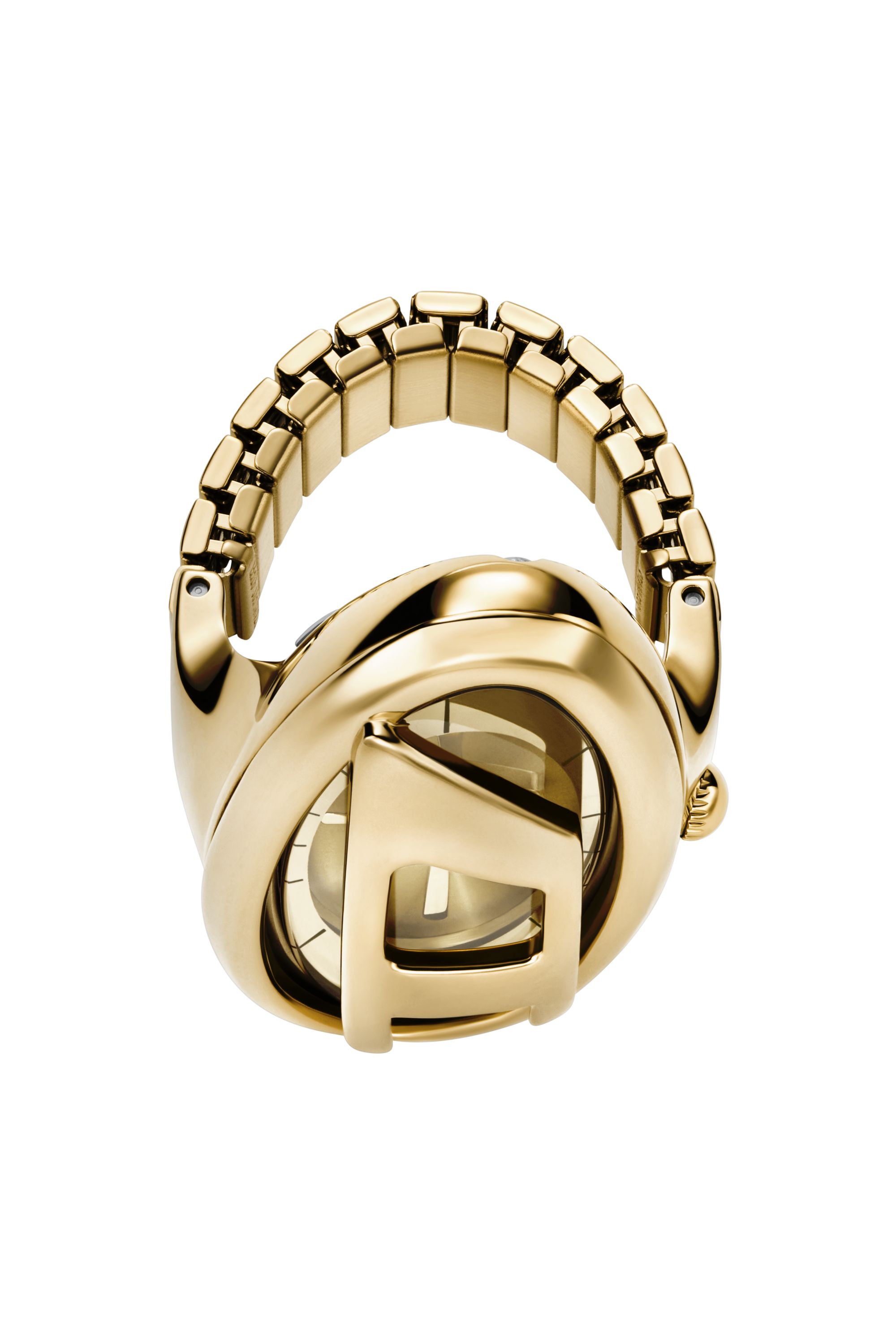 Diesel - DZ5626 WATCH, Female's D-Era gold-tone stainless steel ring watch in ゴールド - 3