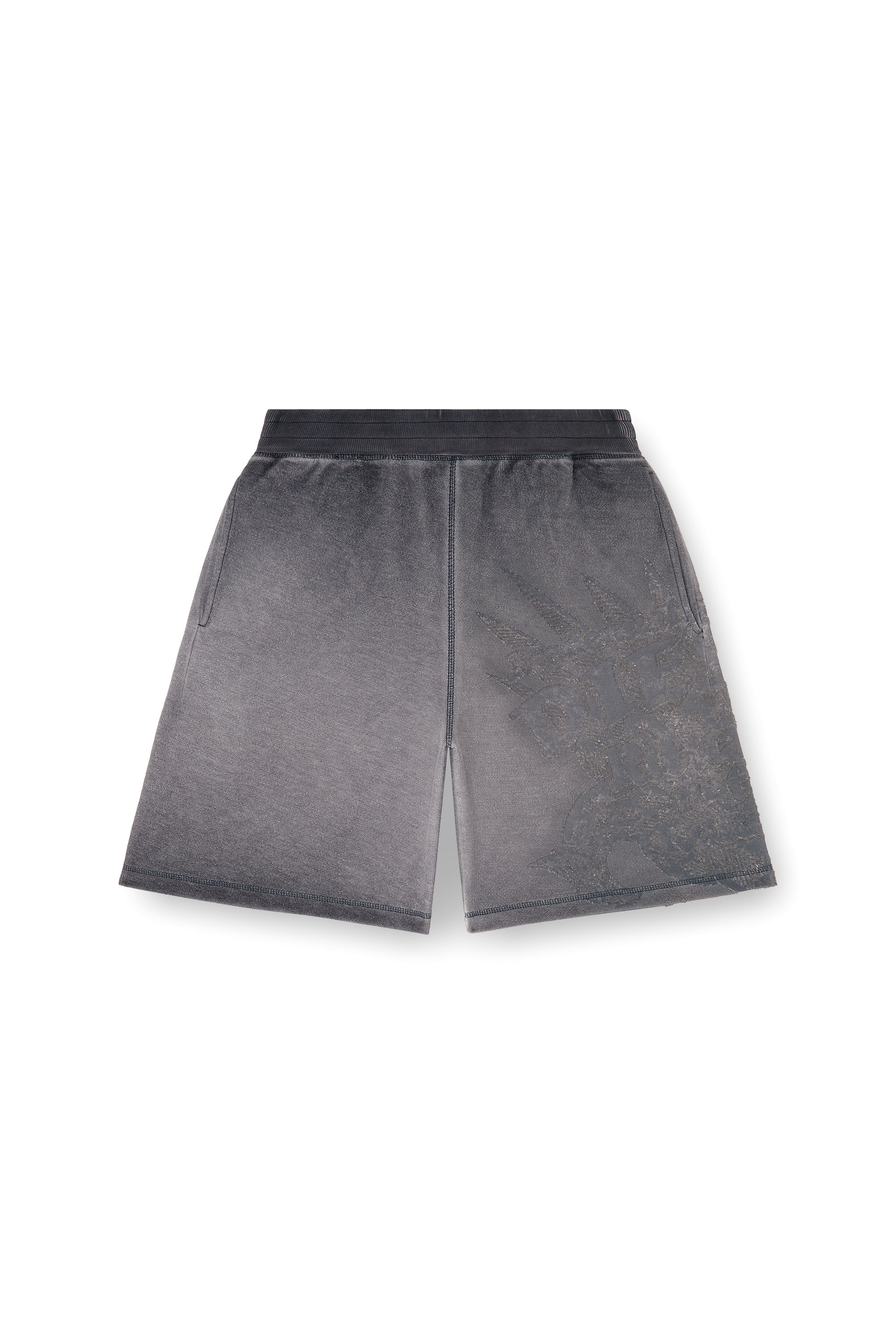 Diesel - P-RAWCROW, Male's ショートパンツ in ダークグレー - 2