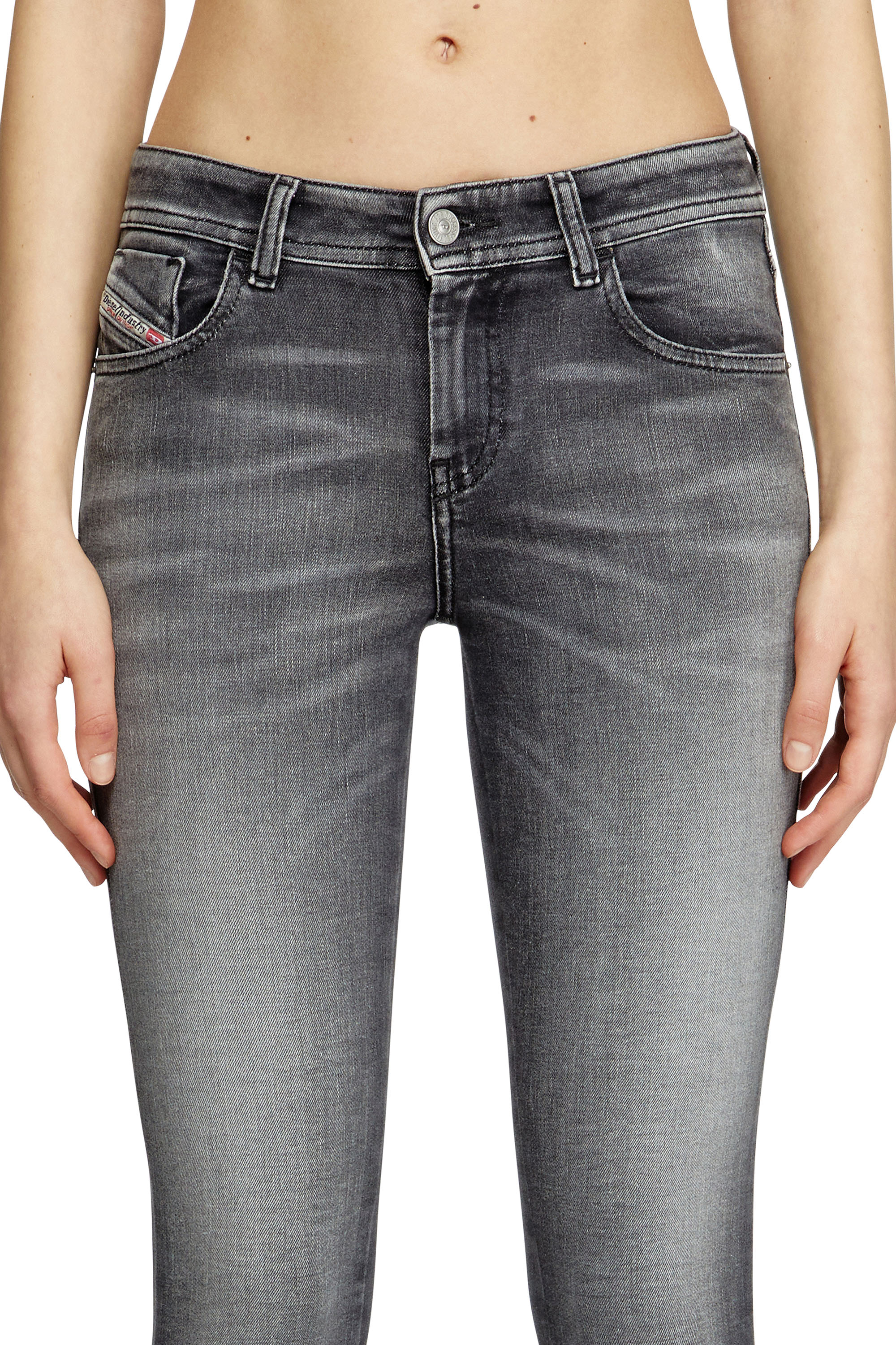Diesel - Female's Skinny Jeans 2017 Slandy 09K97, ブラック/ダークグレー - 5